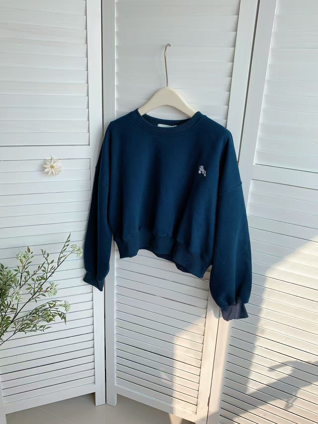 HELLO MILK TEE- 85848 刺繡衛衣