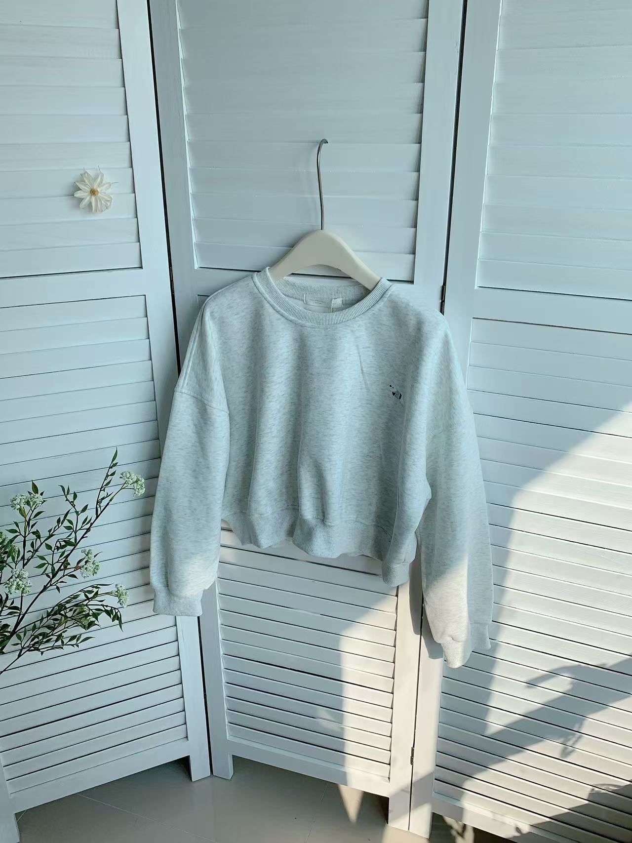 HELLO MILK TEE- 85848 刺繡衛衣