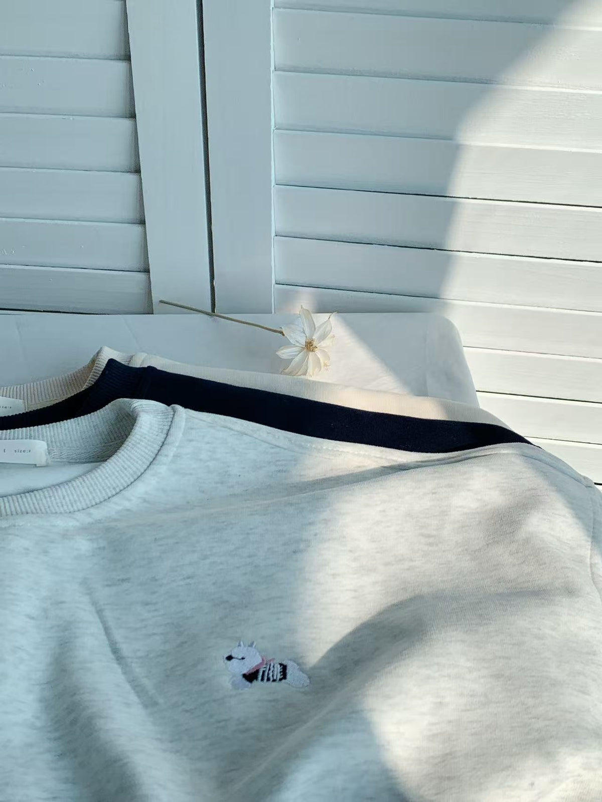 HELLO MILK TEE- 85848 刺繡衛衣