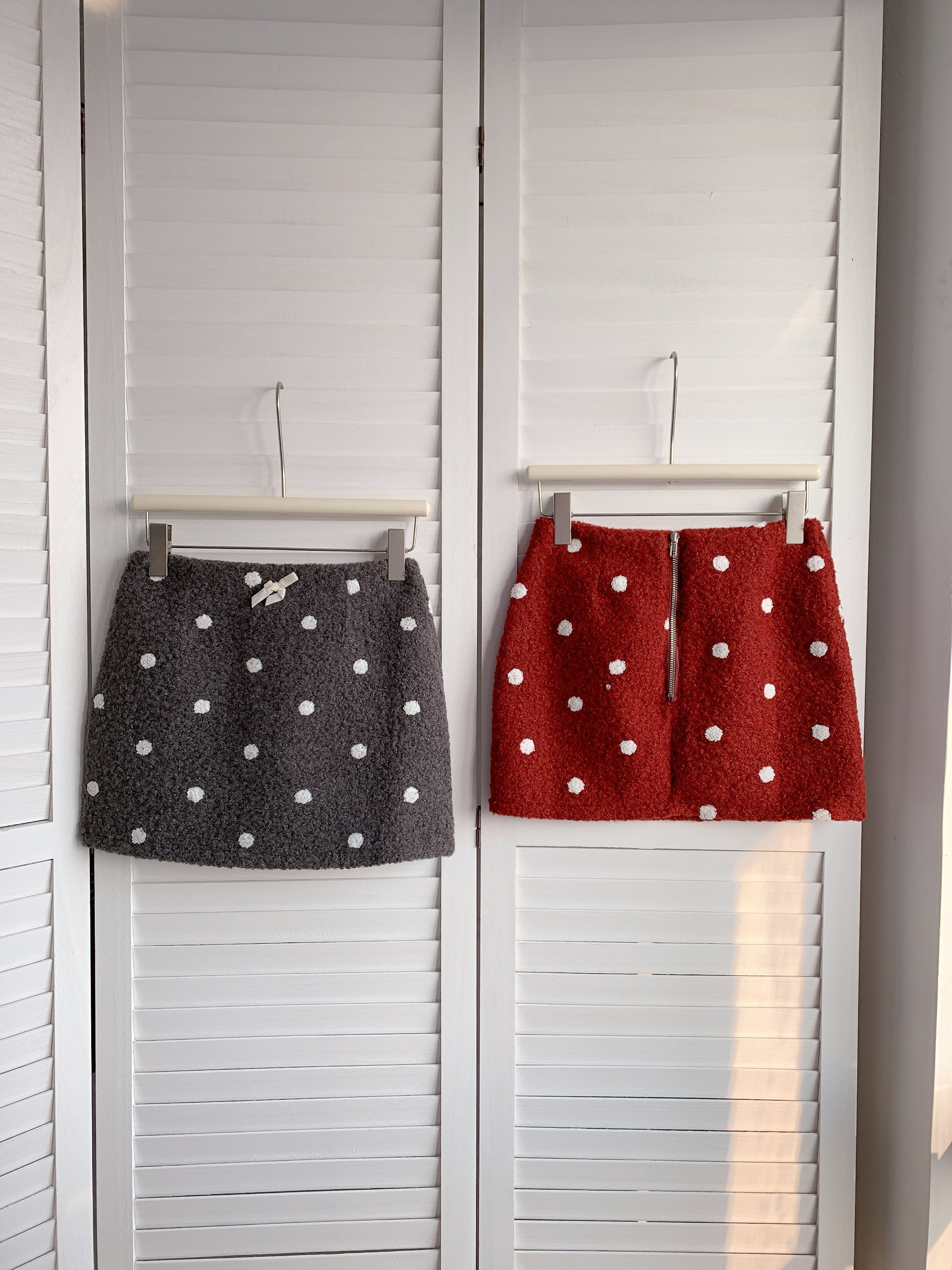 HELLO MILK TEE- 85860 點點短裙