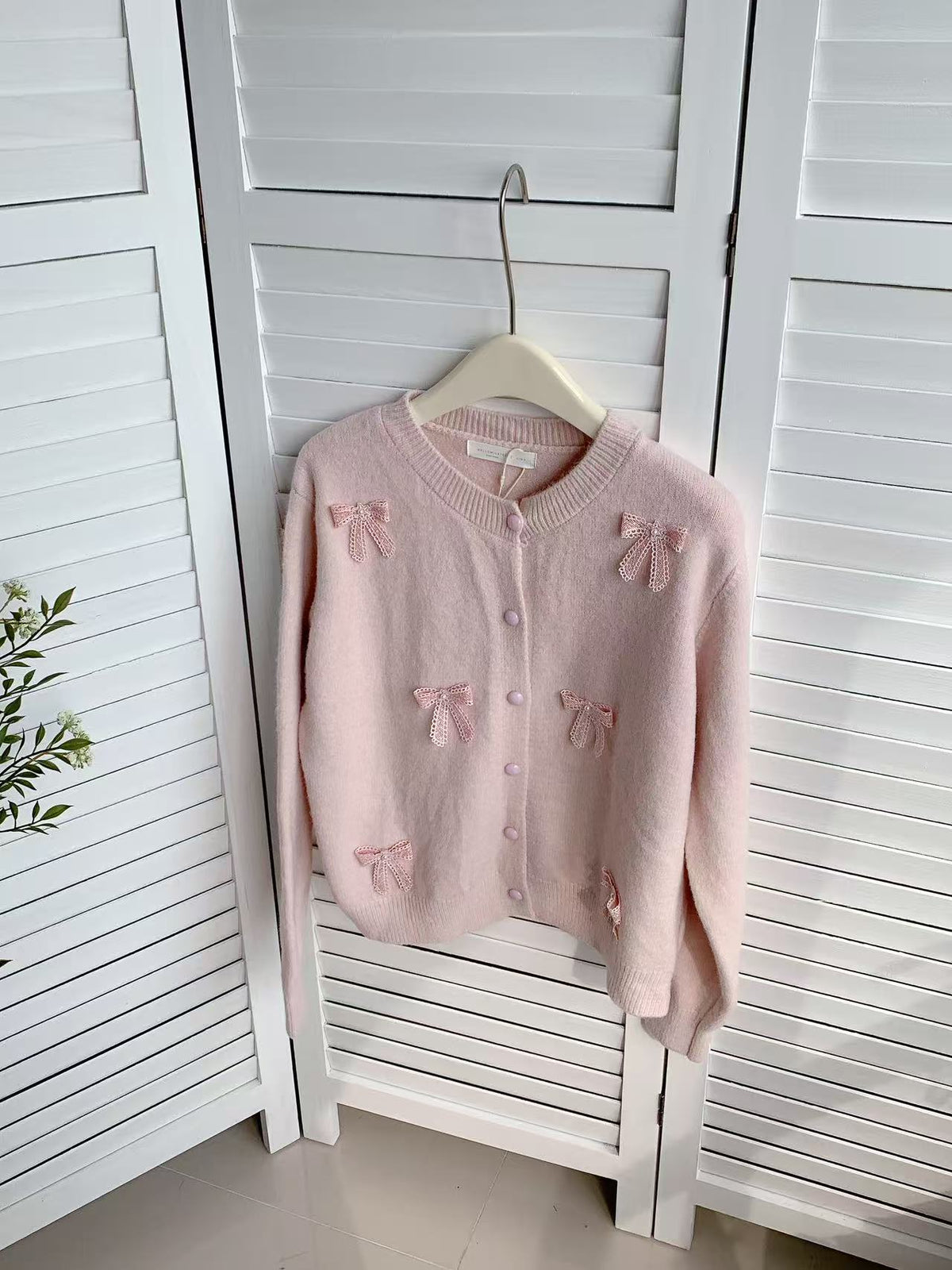 HELLO MILK TEE- 85888 蝴蝶結上衣