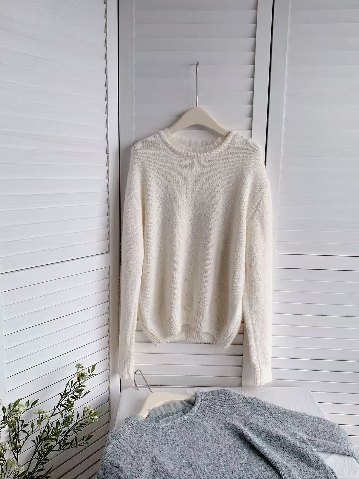 HELLO MILK TEE- 85850 圓領針織衫