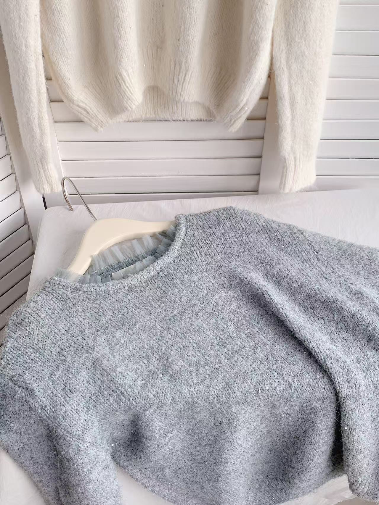 HELLO MILK TEE- 85850 圓領針織衫