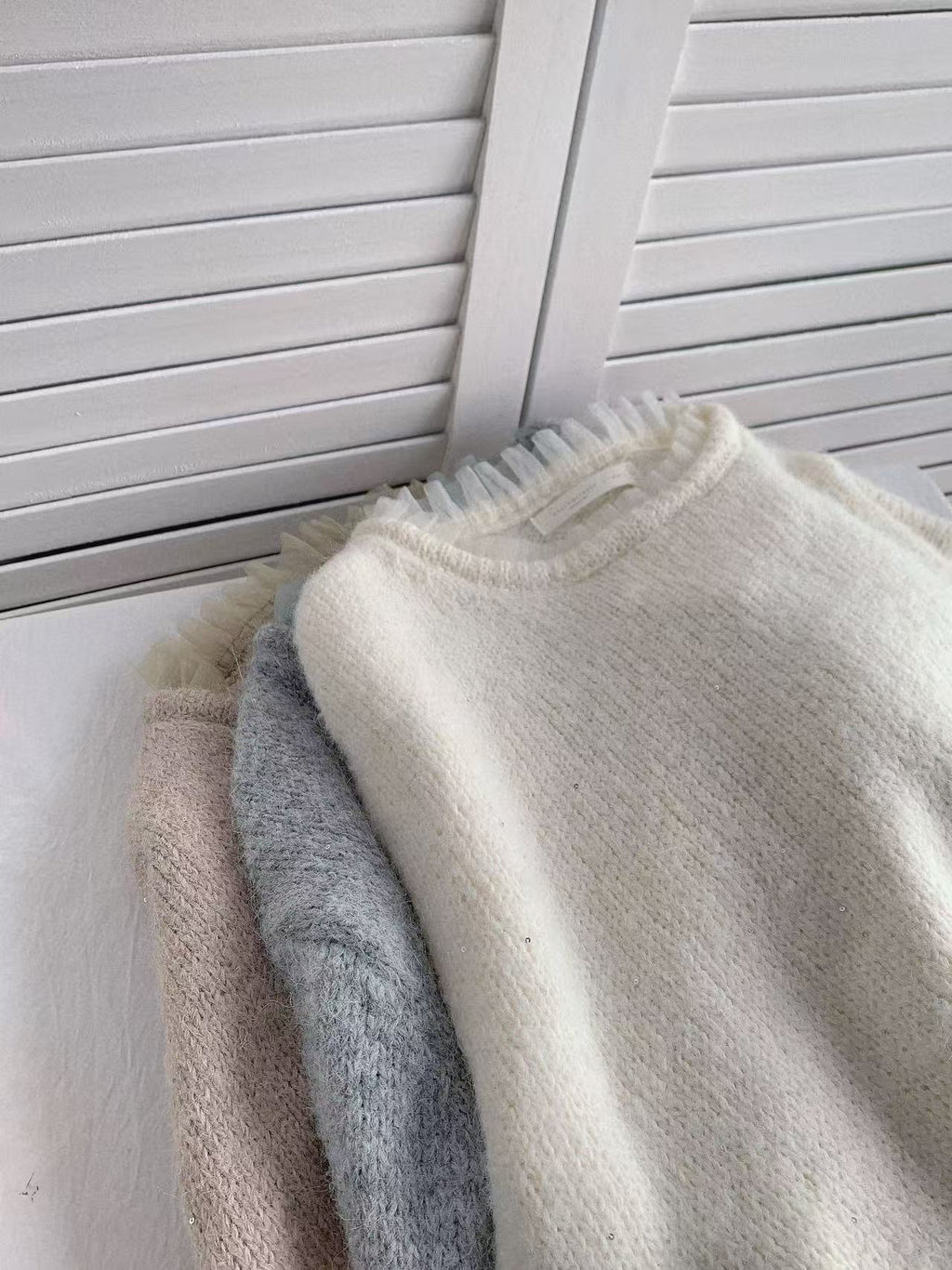 HELLO MILK TEE- 85850 圓領針織衫