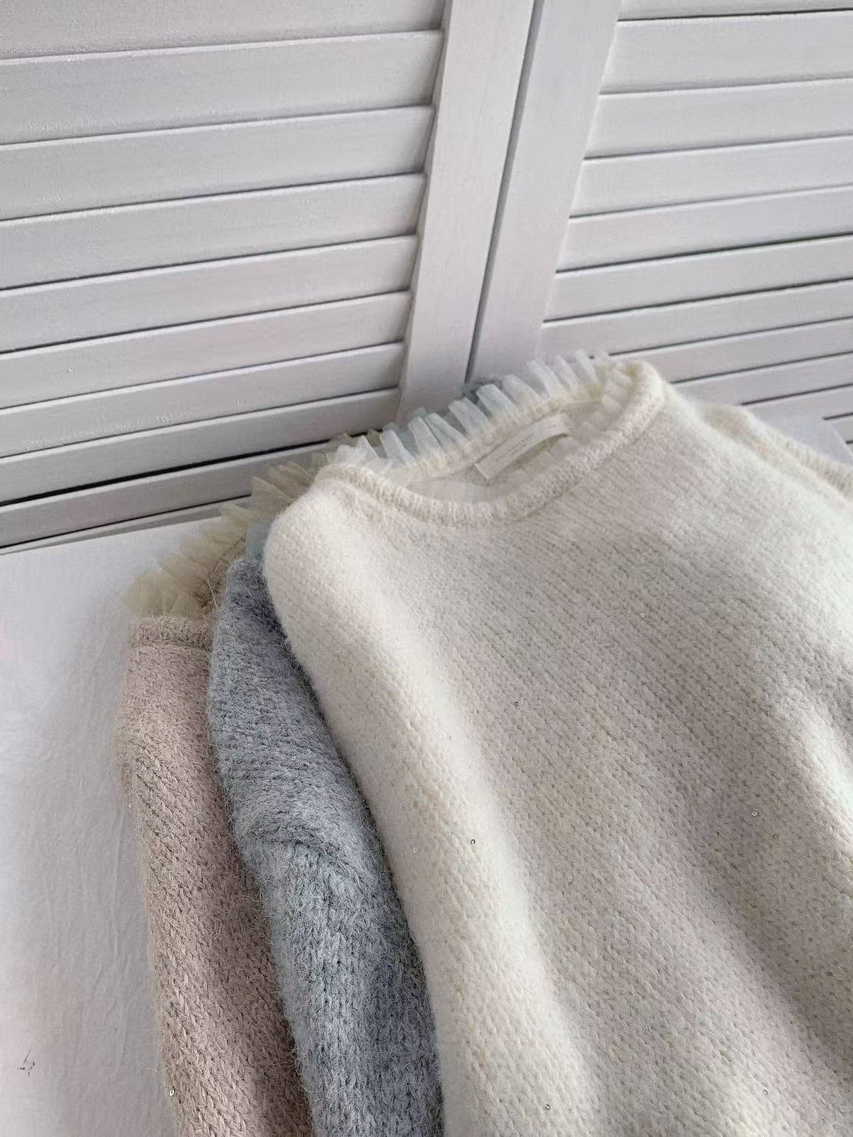 HELLO MILK TEE- 85850 圓領針織衫