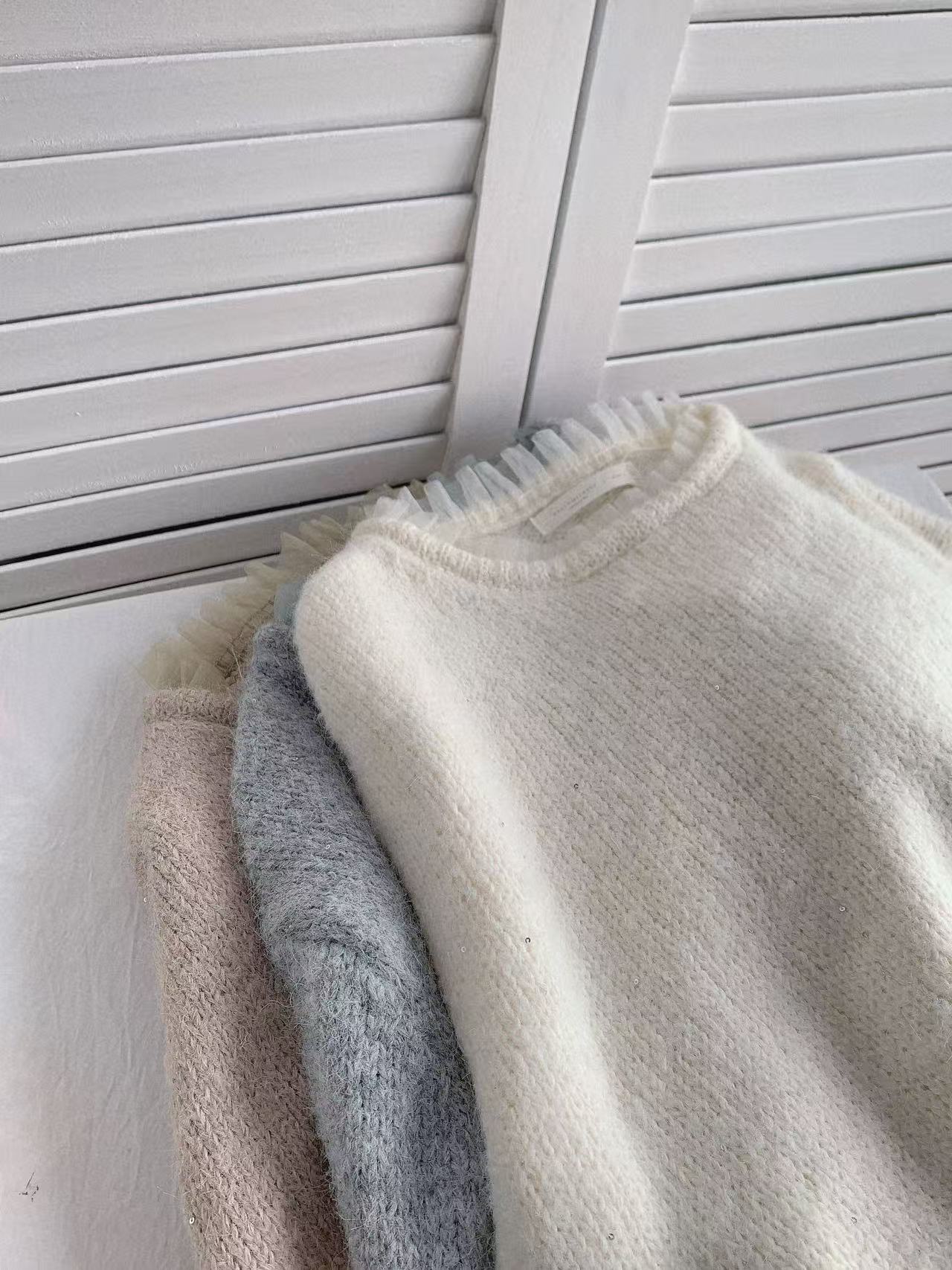 HELLO MILK TEE- 85850 圓領針織衫