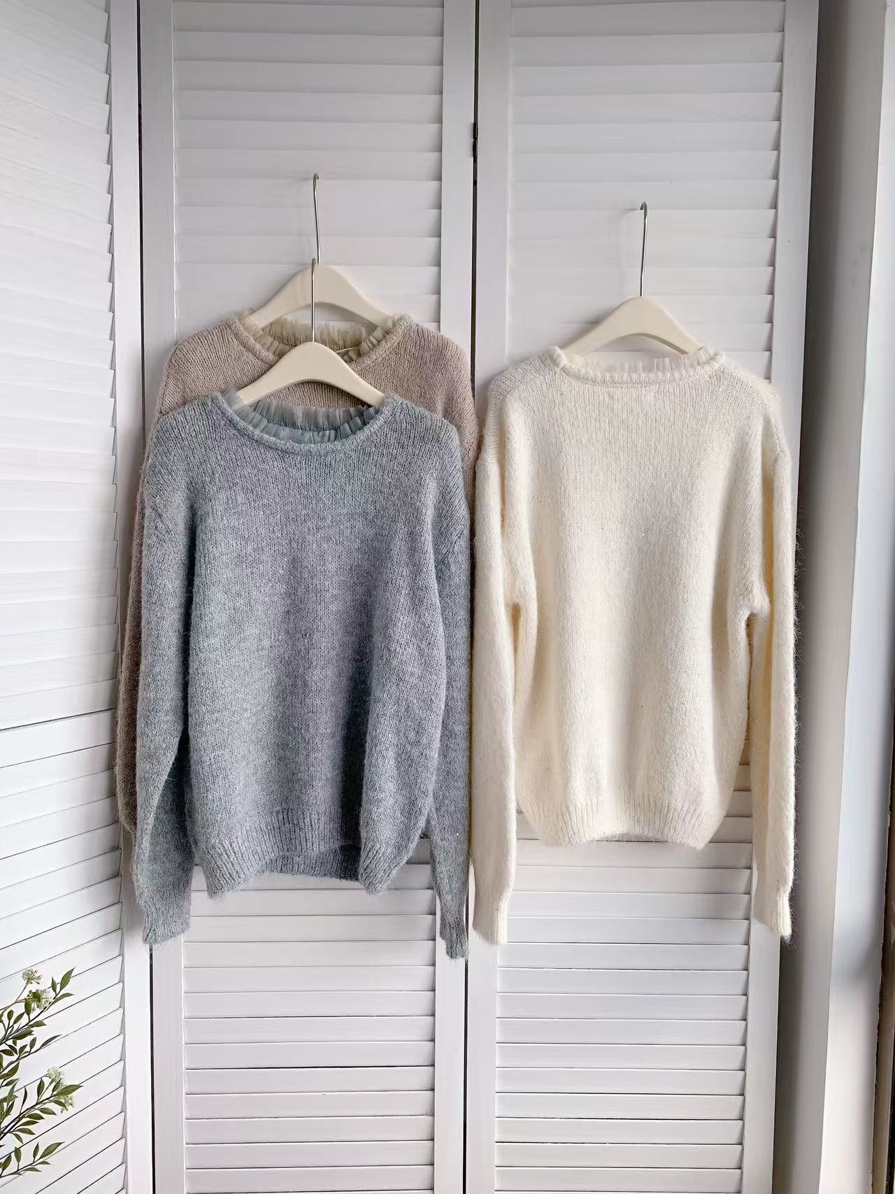 HELLO MILK TEE- 85850 圓領針織衫