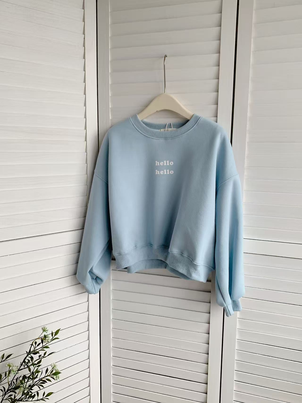 HELLO MILK TEE- 85881 套頭衛衣