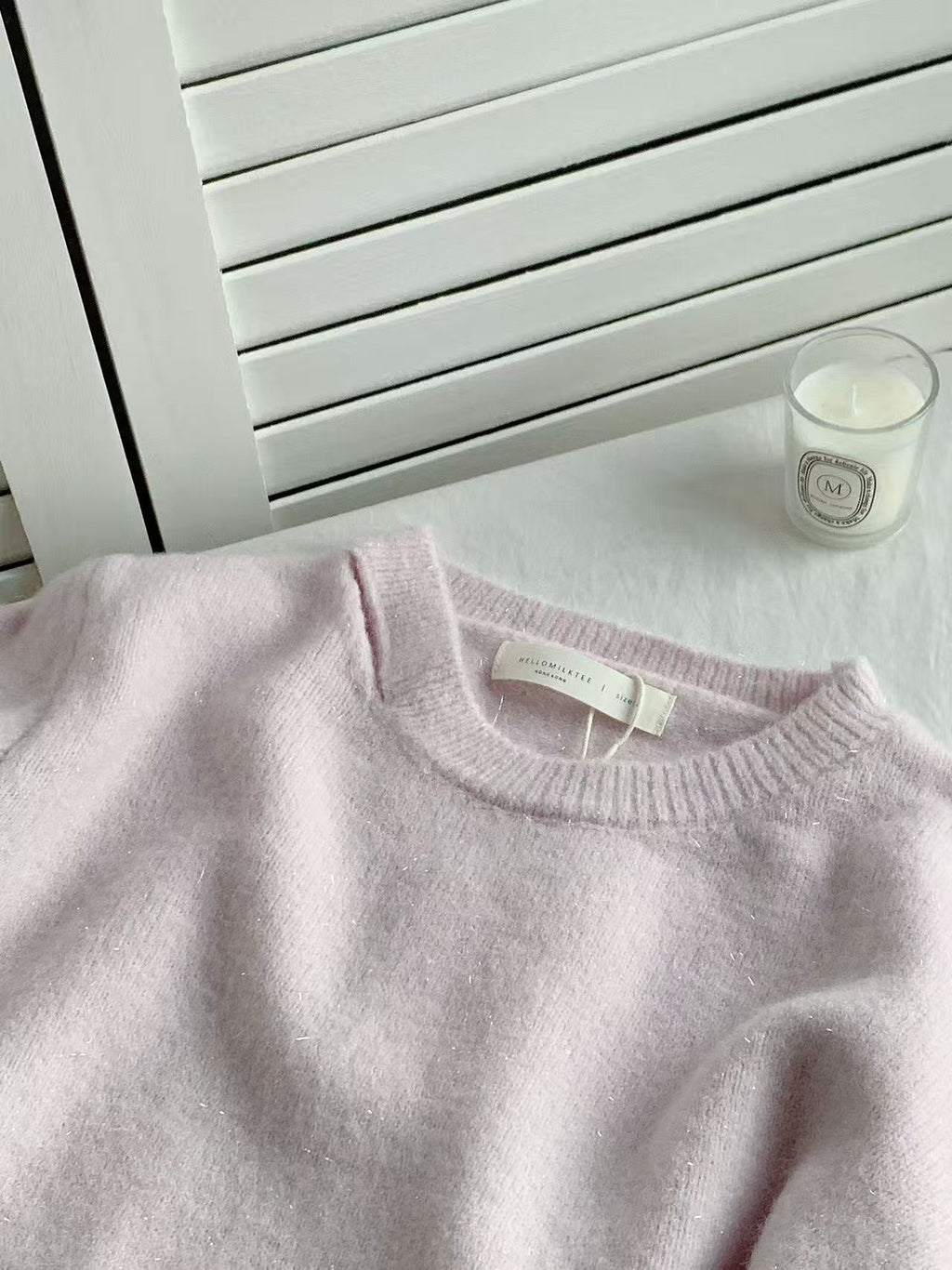 HELLO MILK TEE- 85887 鏤空上衣