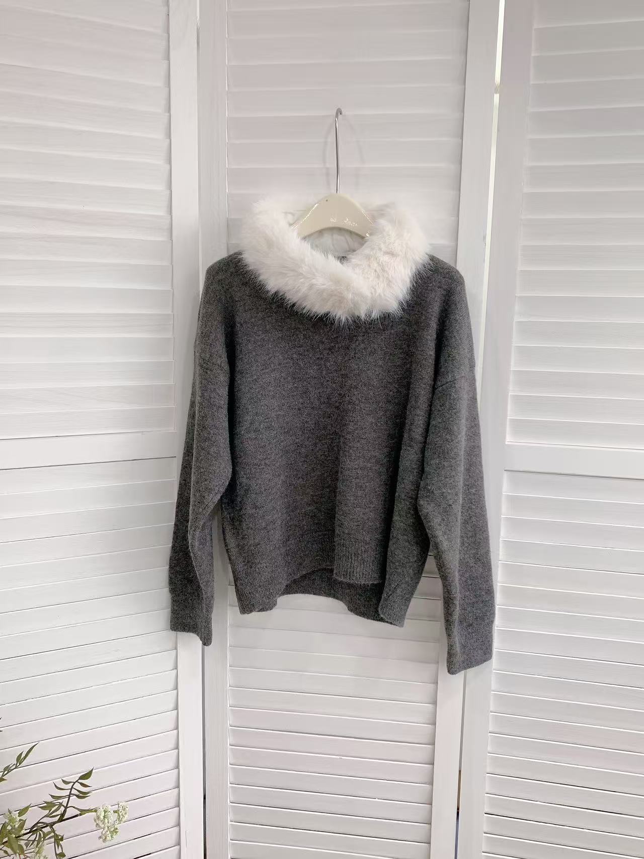 HELLO MILK TEE- 85892 百搭針織衫