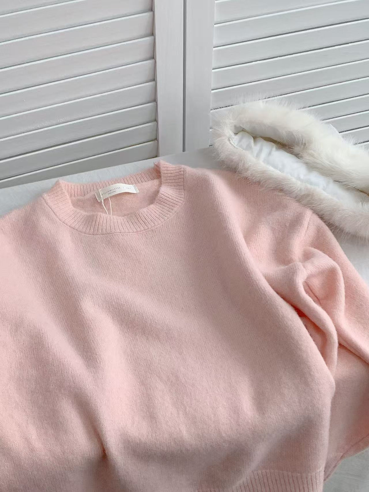 HELLO MILK TEE- 85892 百搭針織衫