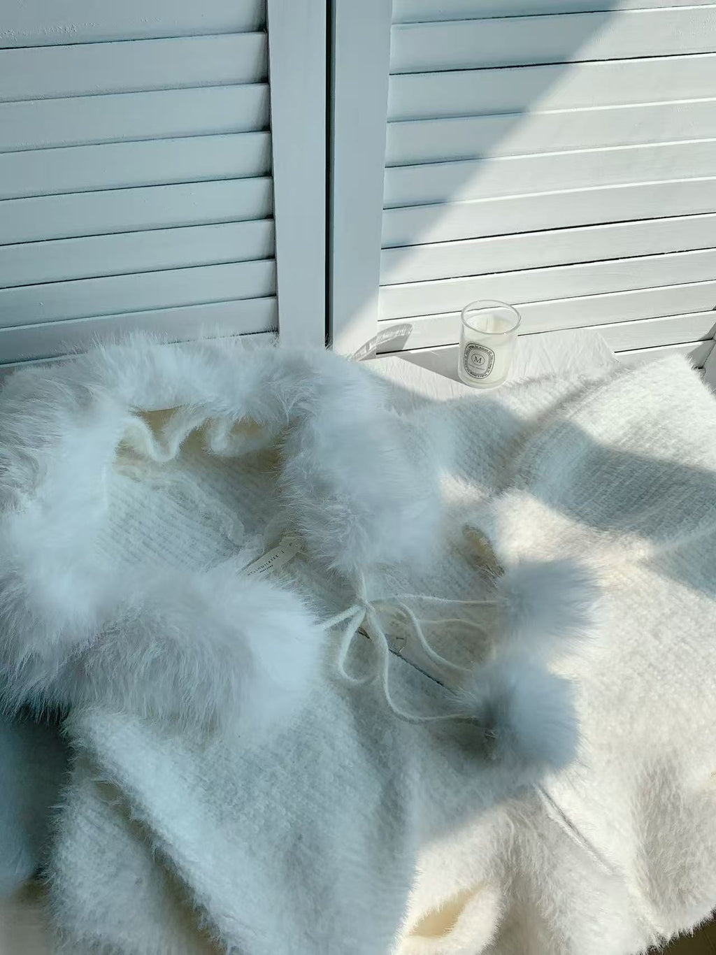 HELLO MILK TEE- 85843 毛領外套