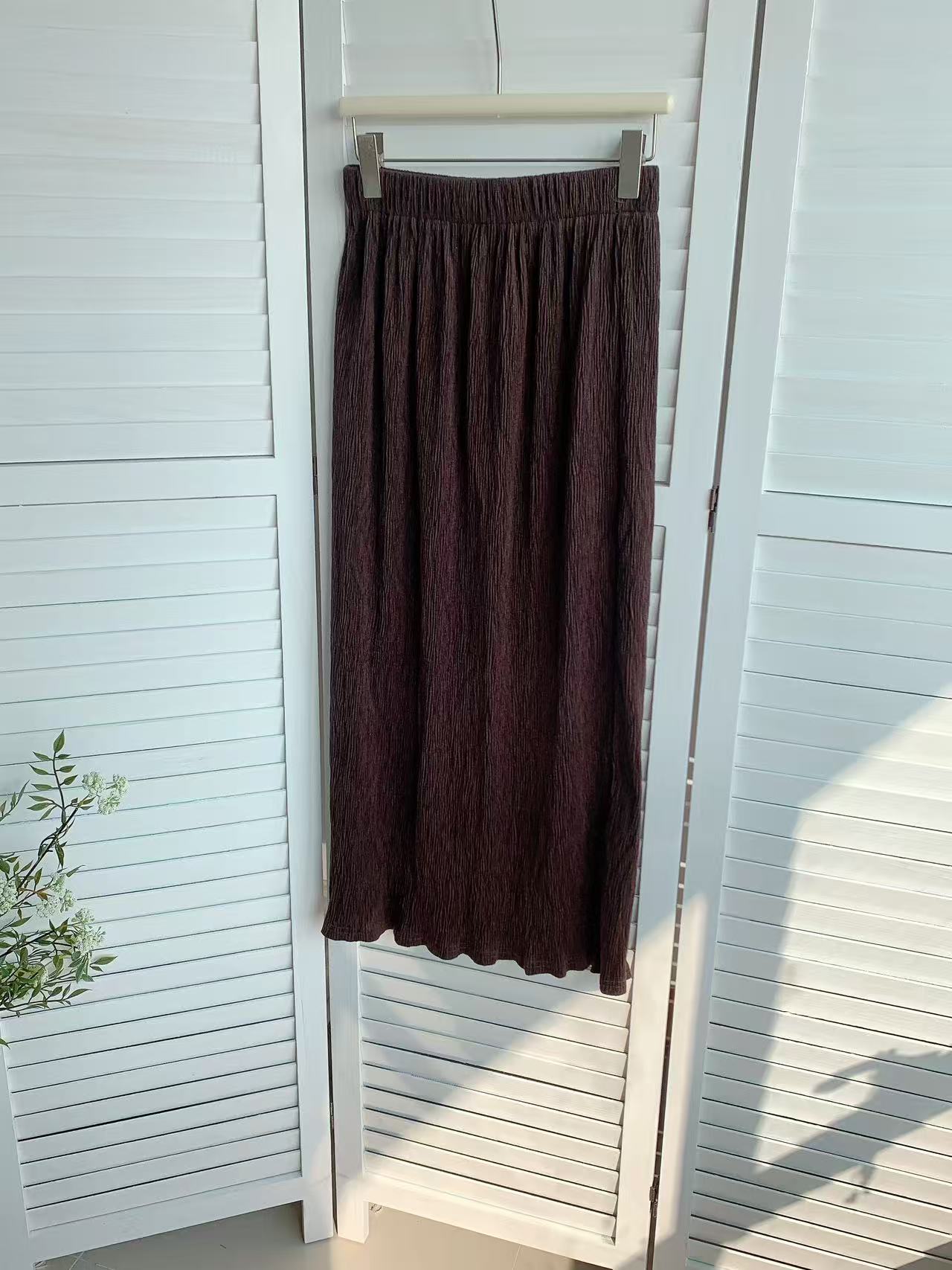 HELLO MILK TEE- 85906 純色半裙