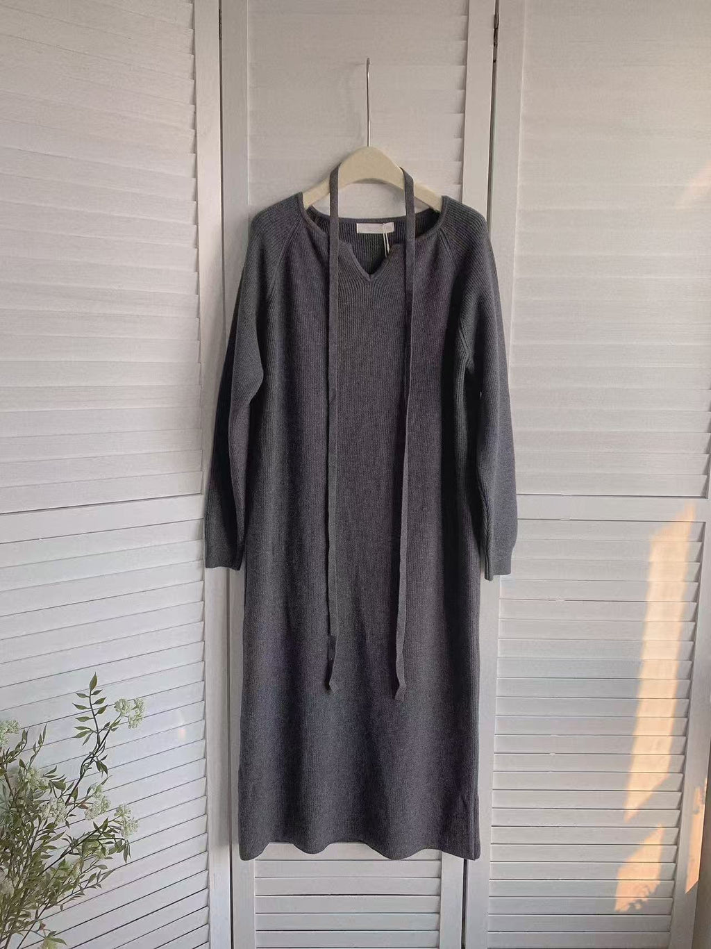 HELLO MILK TEE- 85903 針織連衣裙