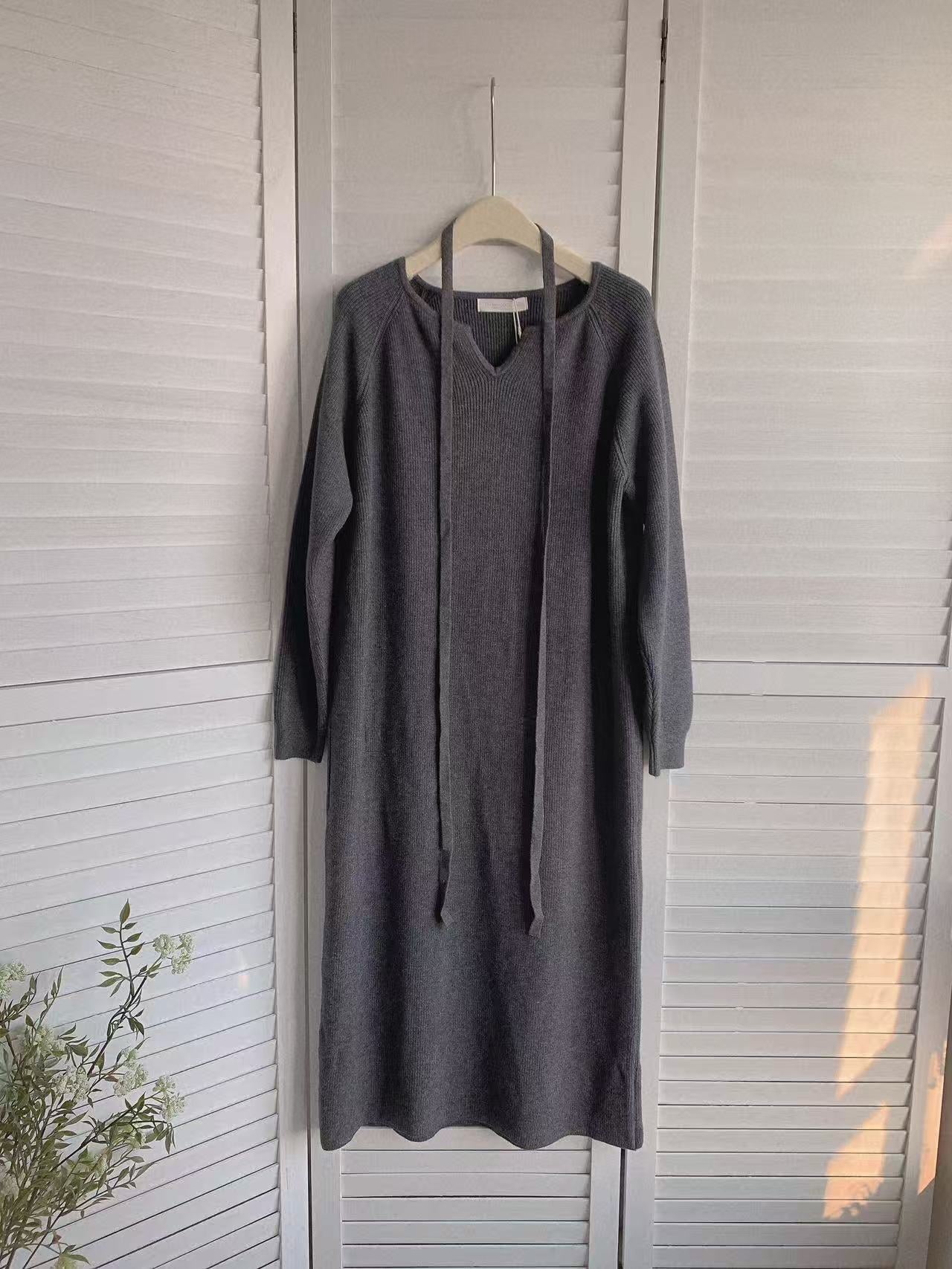 HELLO MILK TEE- 85903 針織連衣裙