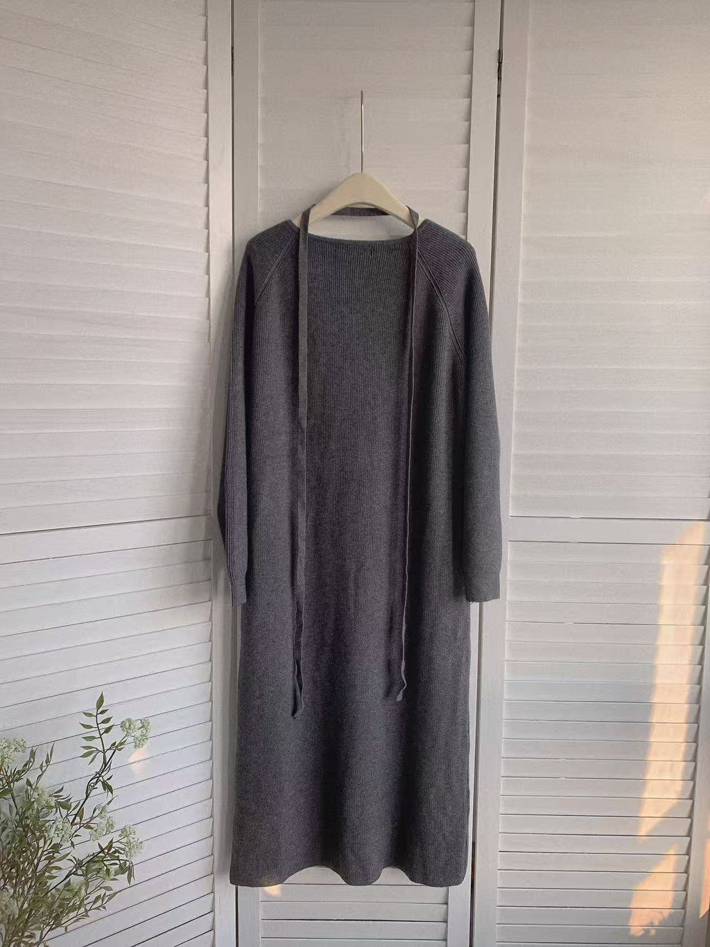 HELLO MILK TEE- 85903 針織連衣裙