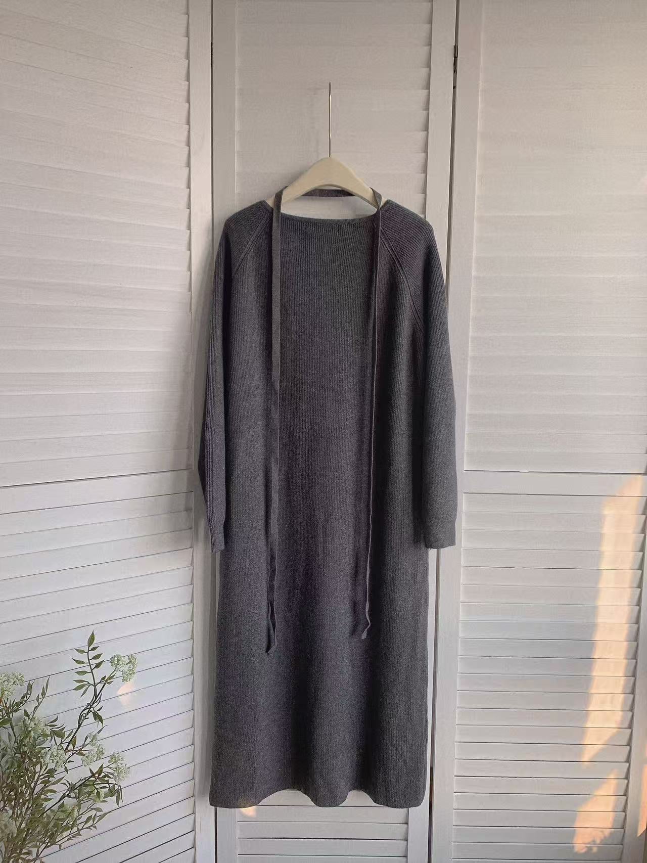 HELLO MILK TEE- 85903 針織連衣裙