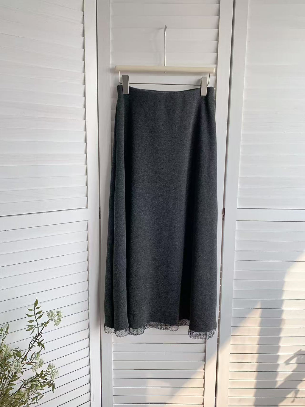 HELLO MILK TEE- 85909 拼接半裙