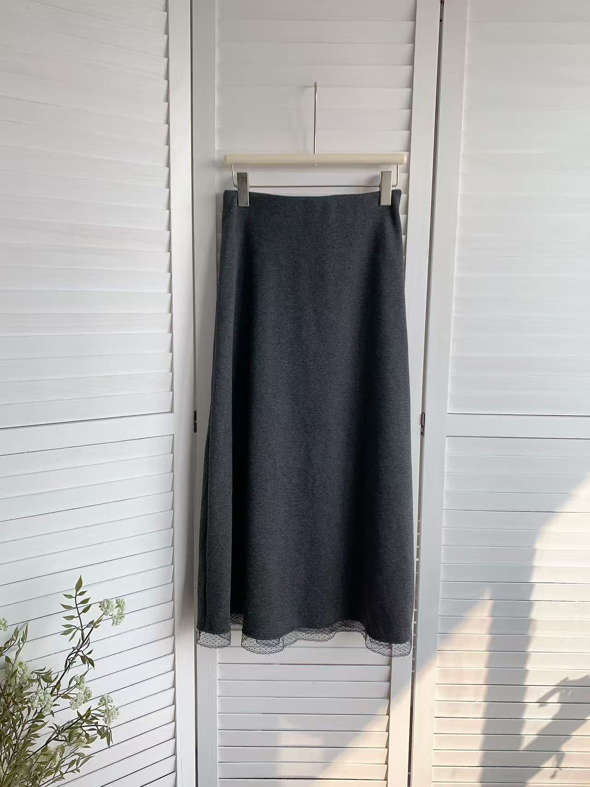 HELLO MILK TEE- 85909 拼接半裙