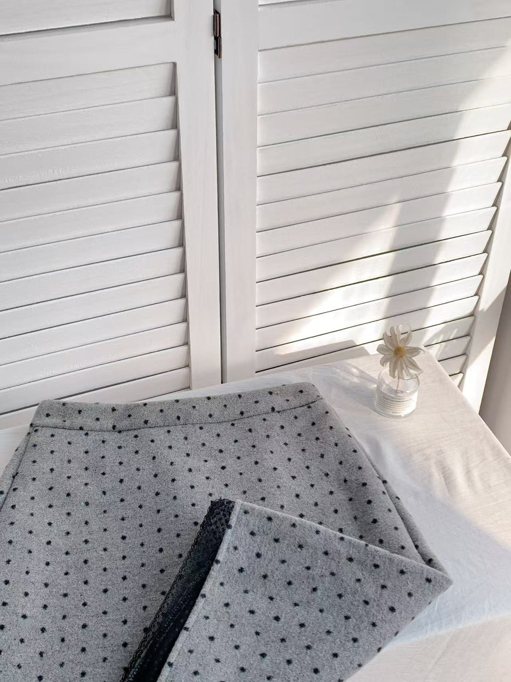 HELLO MILK TEE- 85912 波點中裙