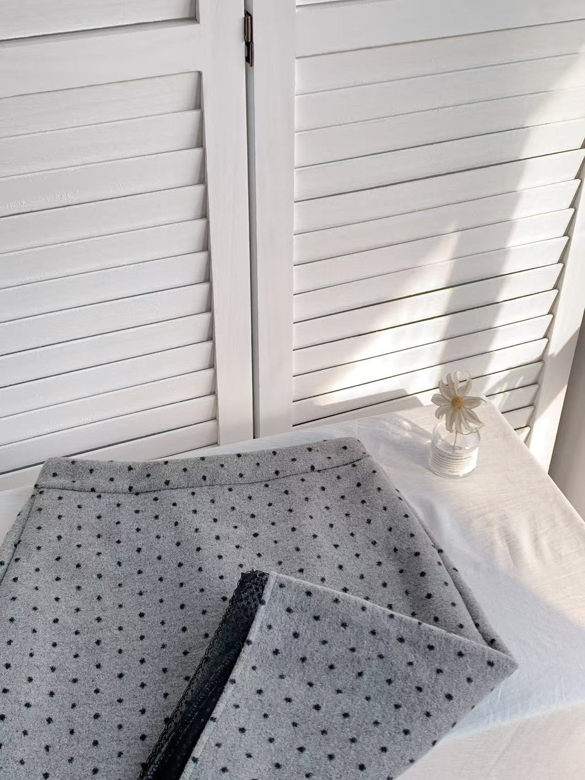 HELLO MILK TEE- 85912 波點中裙