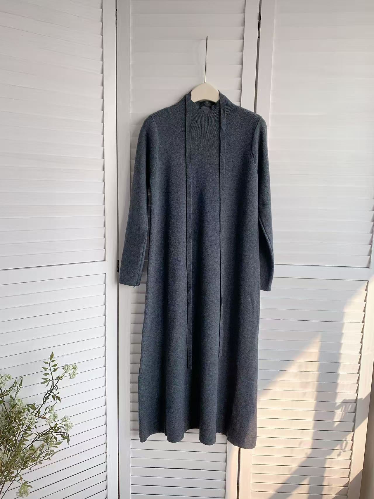 HELLO MILK TEE- 85902 圓領針織裙