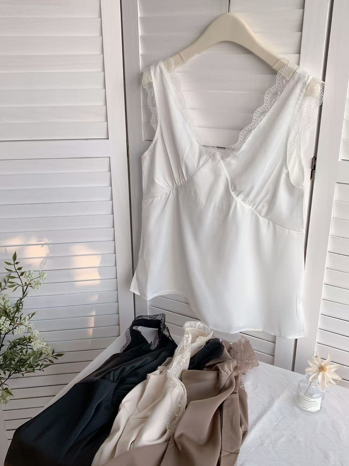 HELLO MILK TEE- 85798 拼接背心