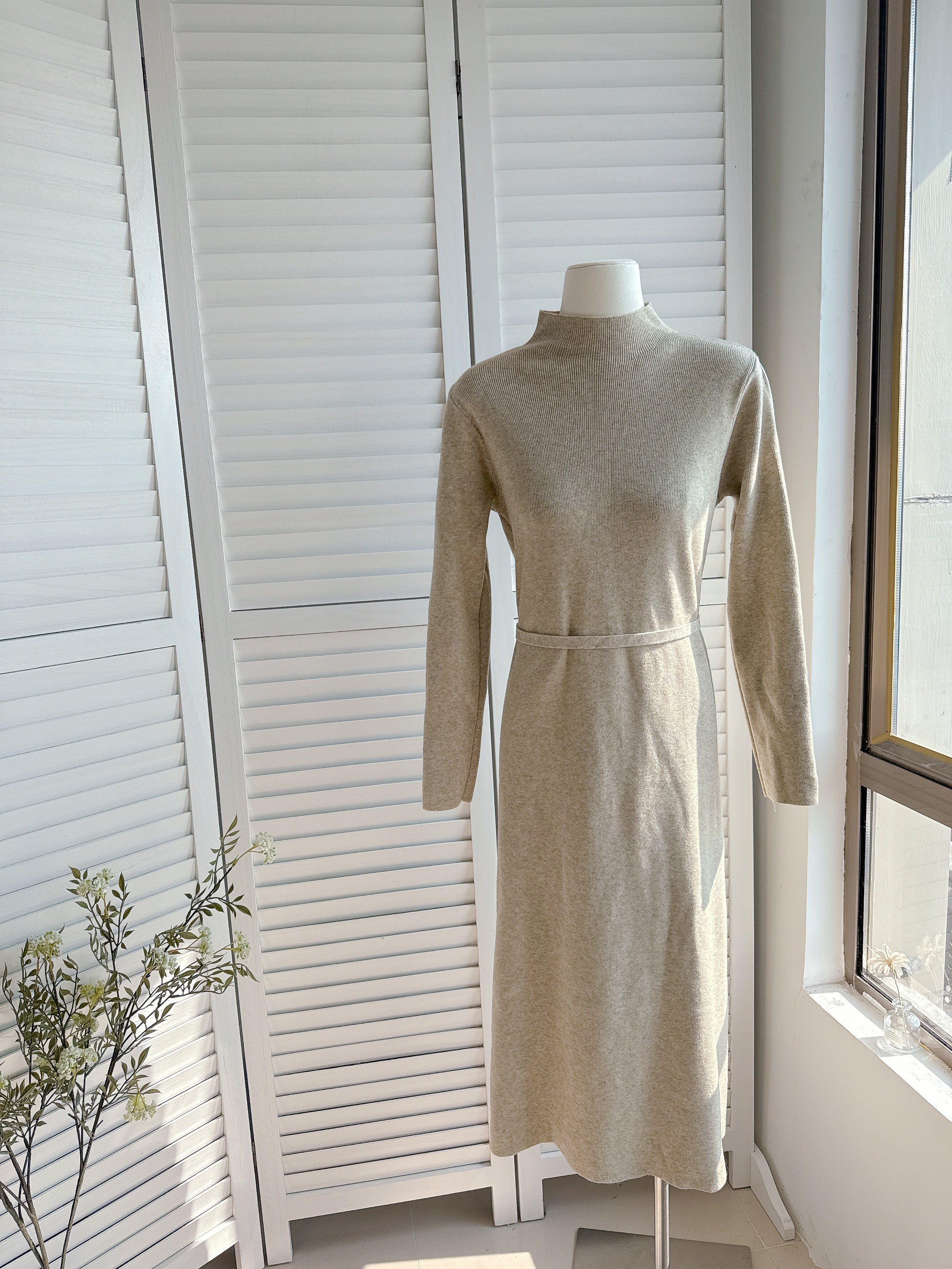 HELLO MILK TEE- 85902 圓領針織裙