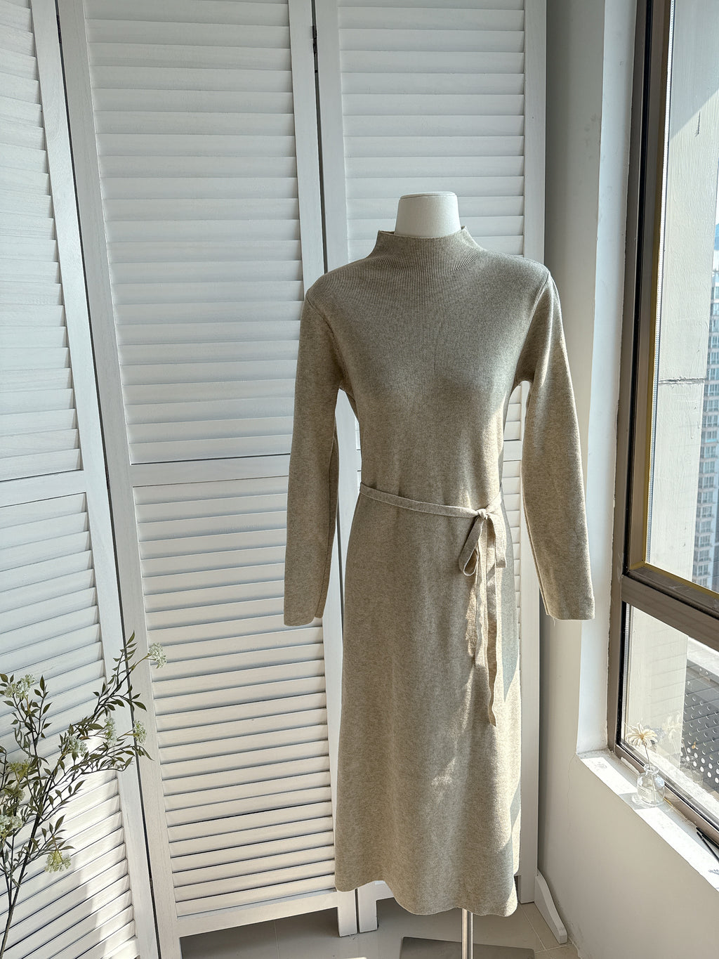 HELLO MILK TEE- 85902 圓領針織裙