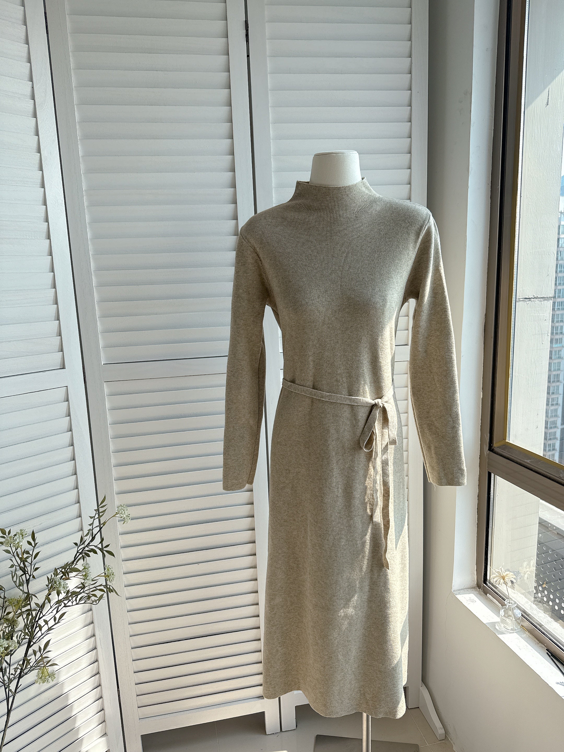 HELLO MILK TEE- 85902 圓領針織裙