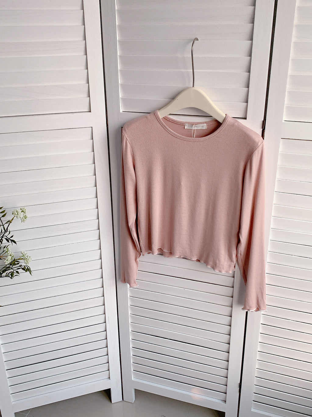 HELLO MILK TEE-85923 圓領撞色衫