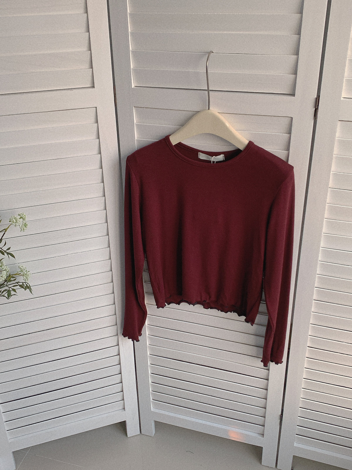 HELLO MILK TEE-85923 圓領撞色衫