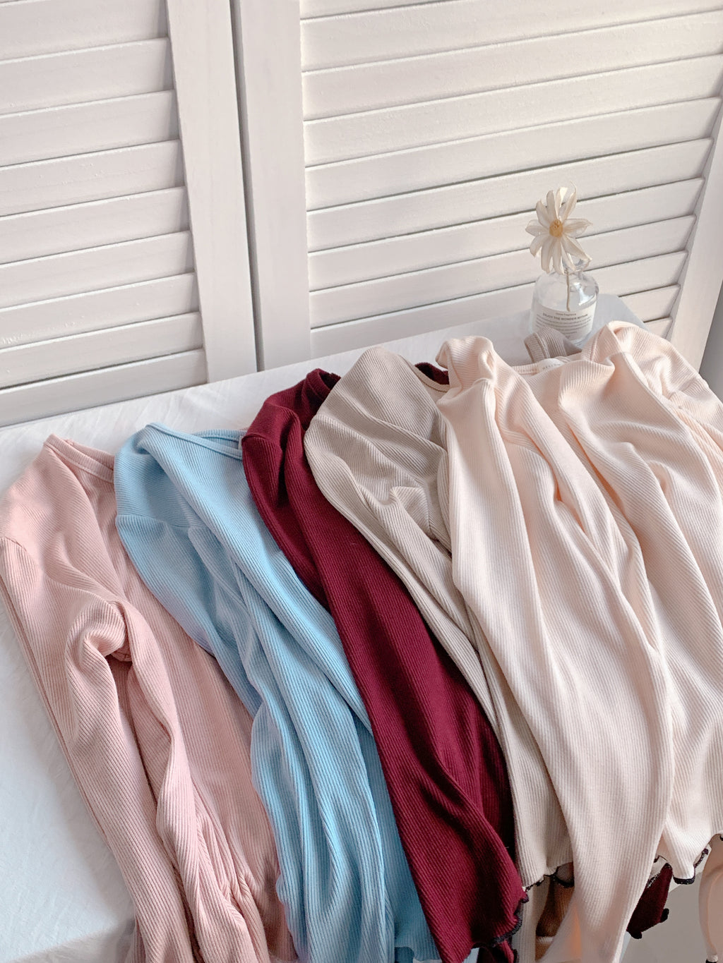 HELLO MILK TEE-85923 圓領撞色衫