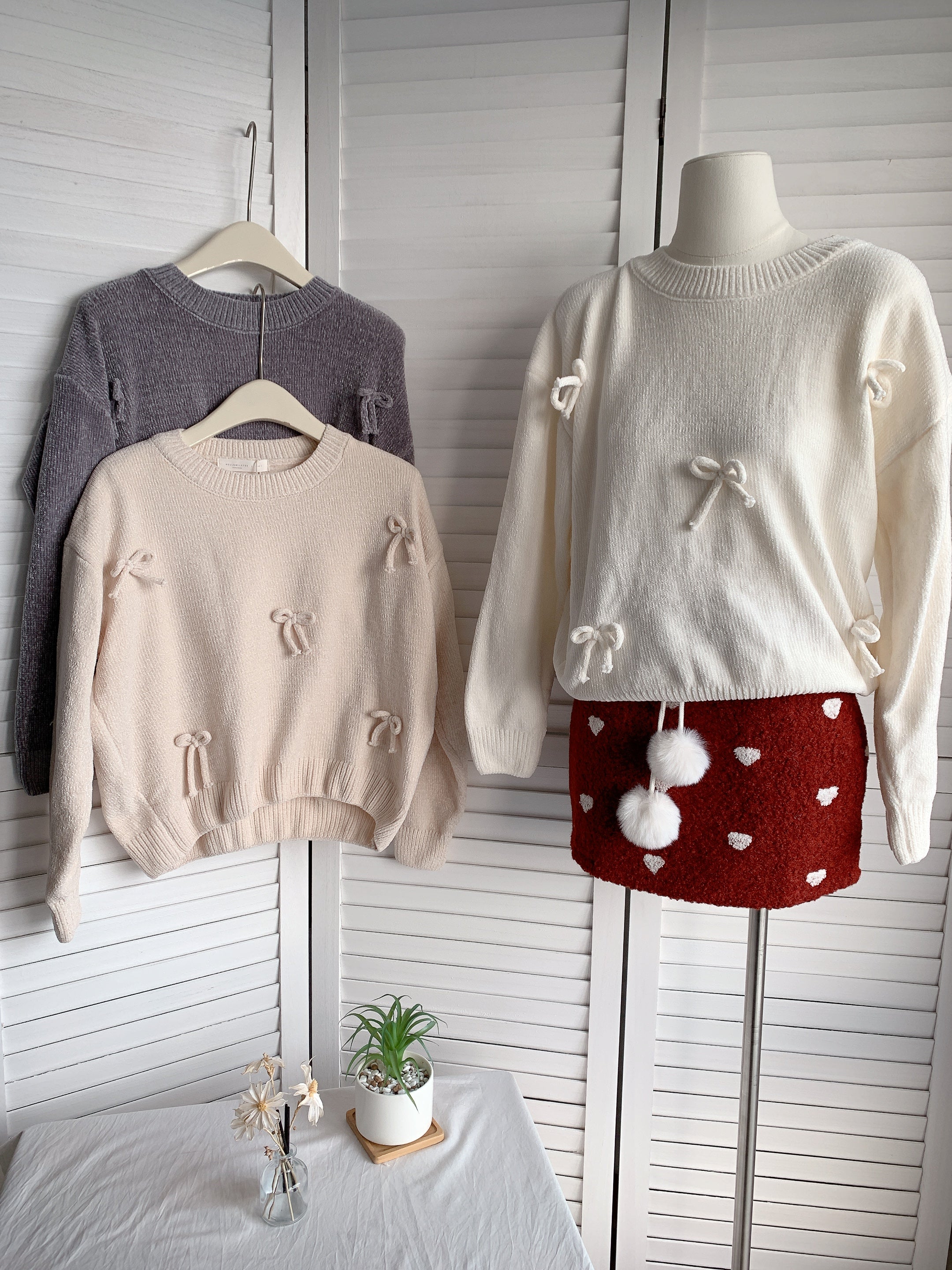 HELLO MILK TEE-85868 百搭針織衫