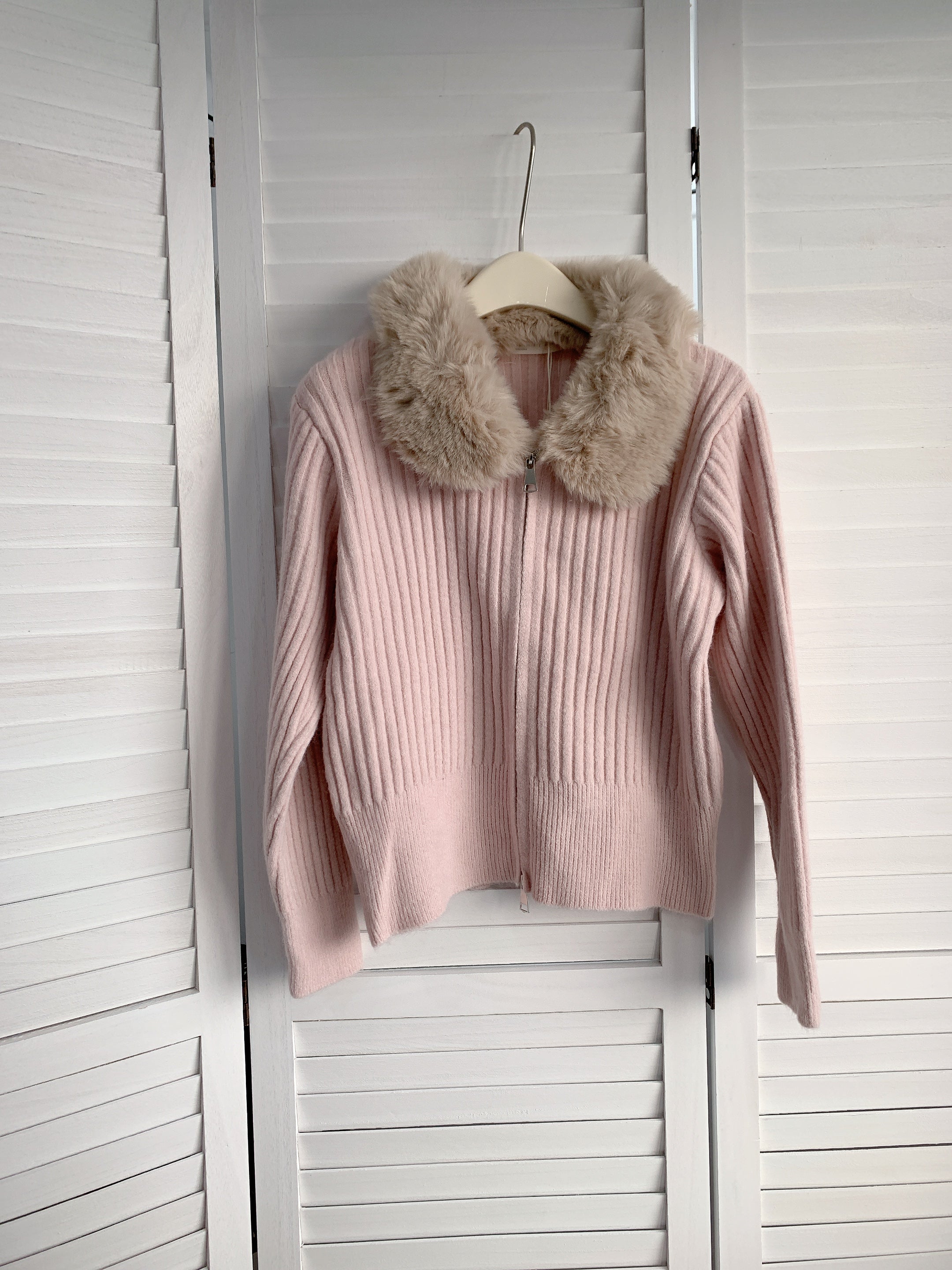 HELLO MILK TEE-85890 毛領上衣