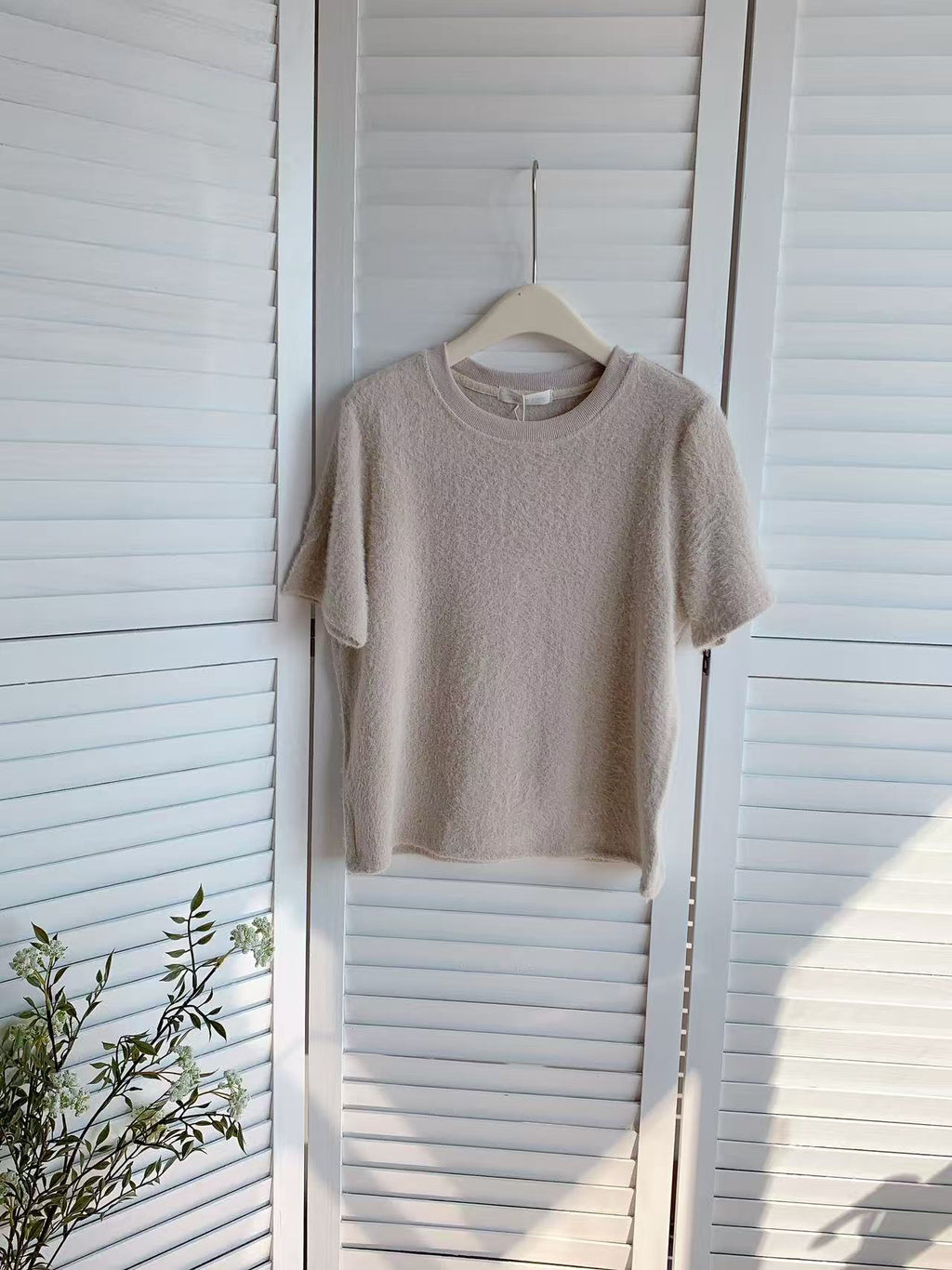 HELLO MILK TEE- 85936 毛紗上衣