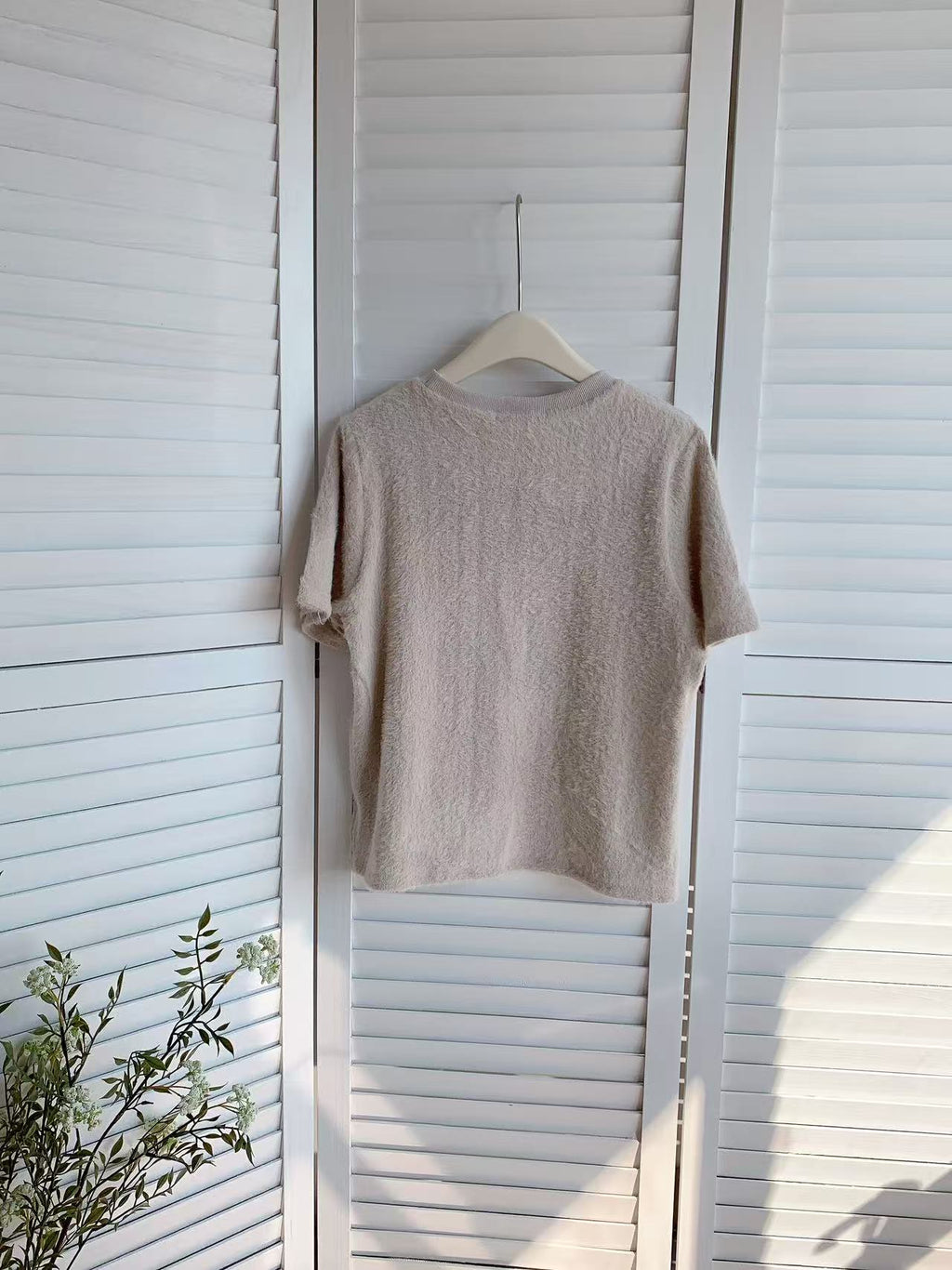 HELLO MILK TEE- 85936 毛紗上衣