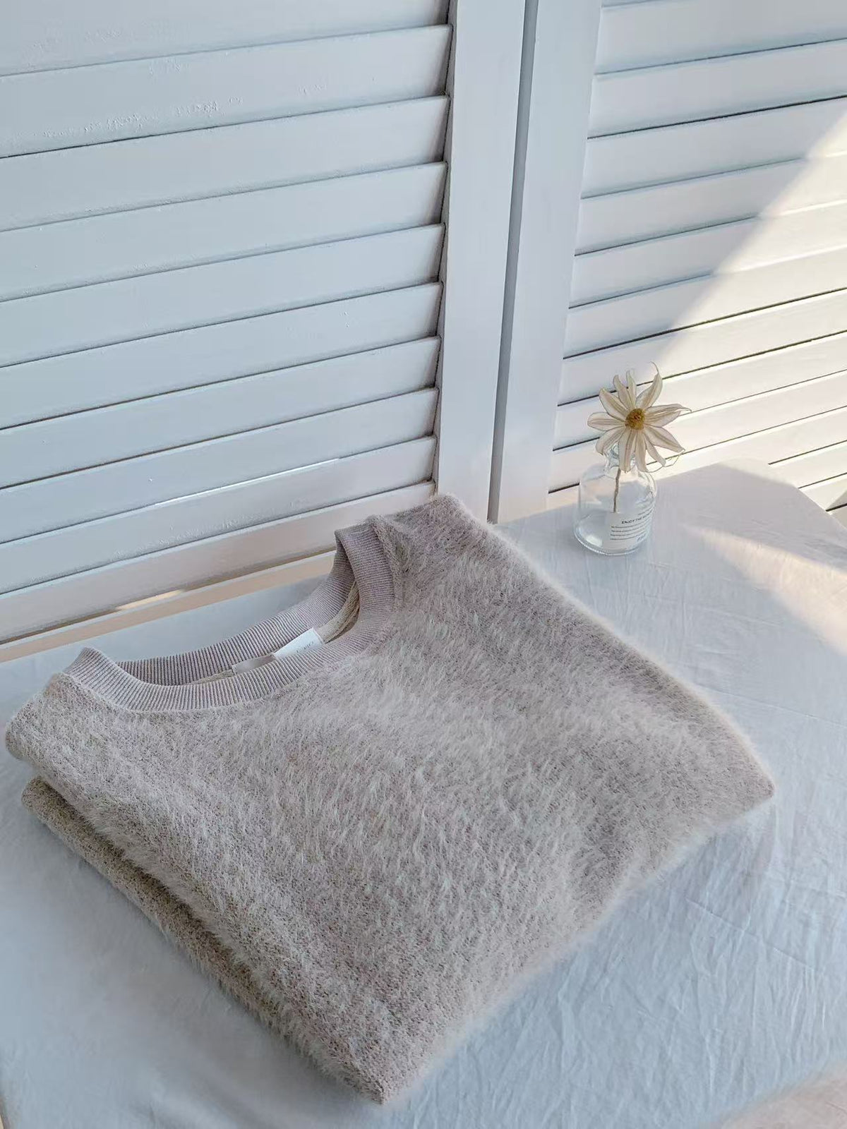 HELLO MILK TEE- 85936 毛紗上衣