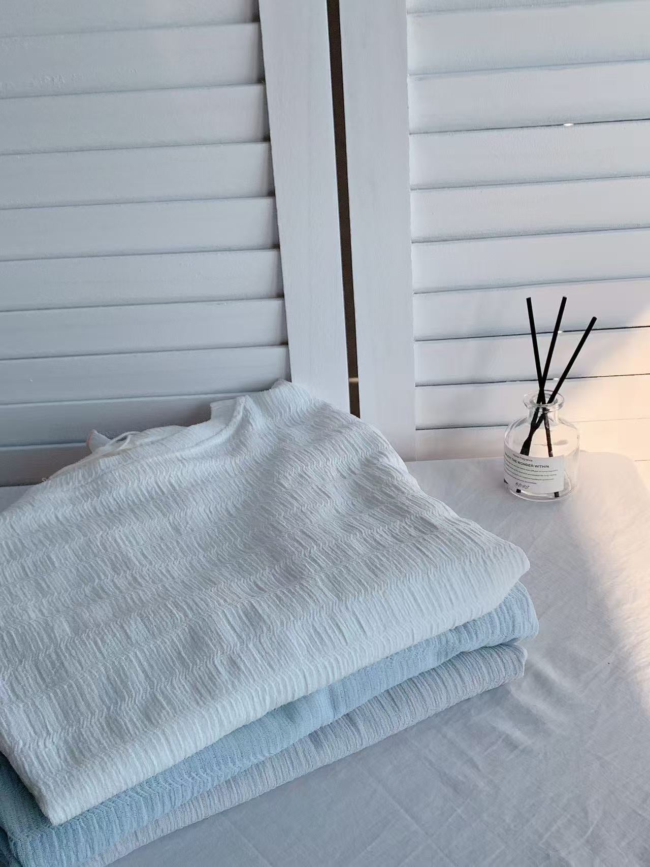 HELLO MILK TEE- 85932 木耳邊上衣