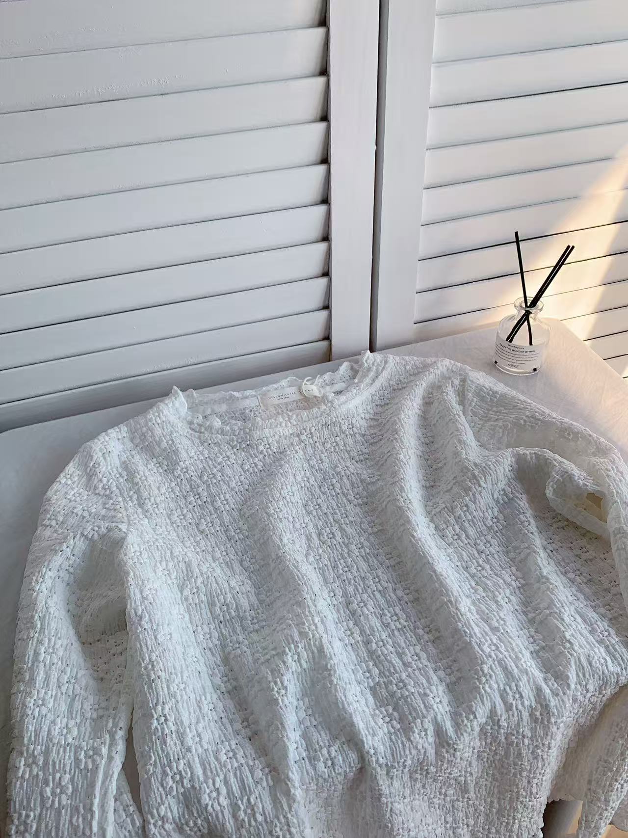 HELLO MILK TEE- 85937 設計感上衣