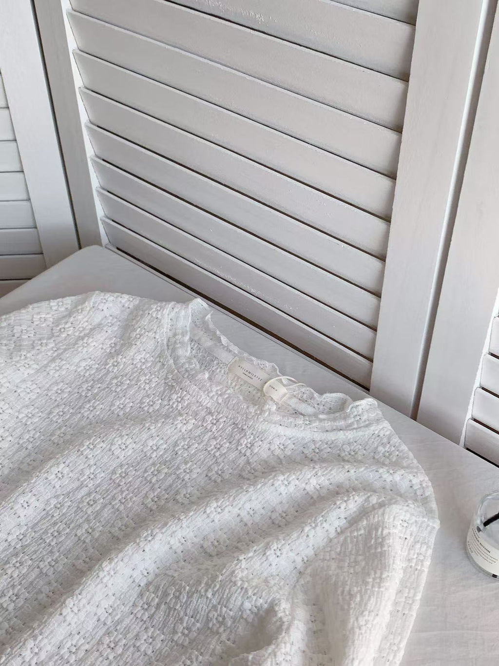 HELLO MILK TEE- 85937 設計感上衣