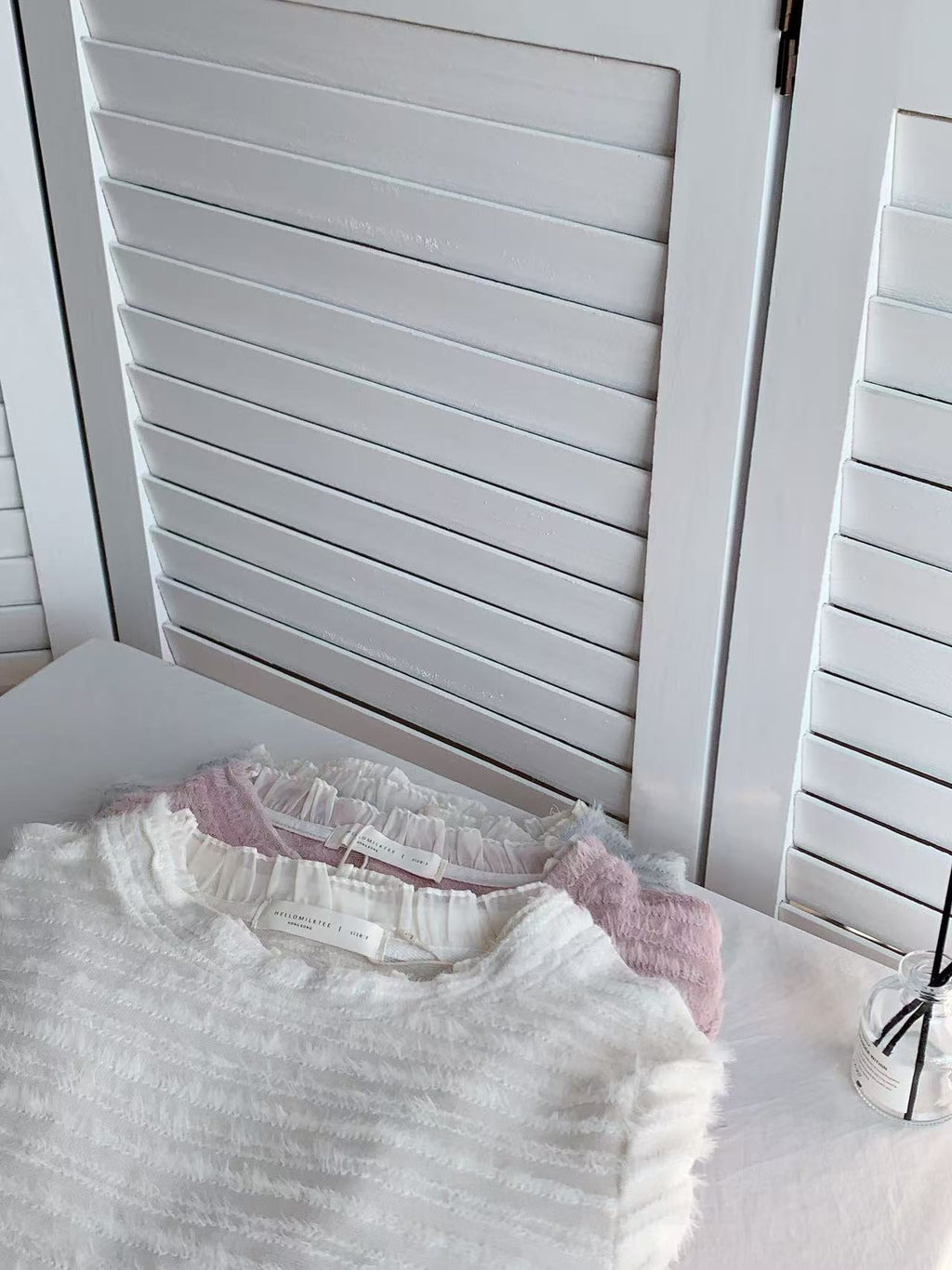 HELLO MILK TEE- 85933 設計感上衣