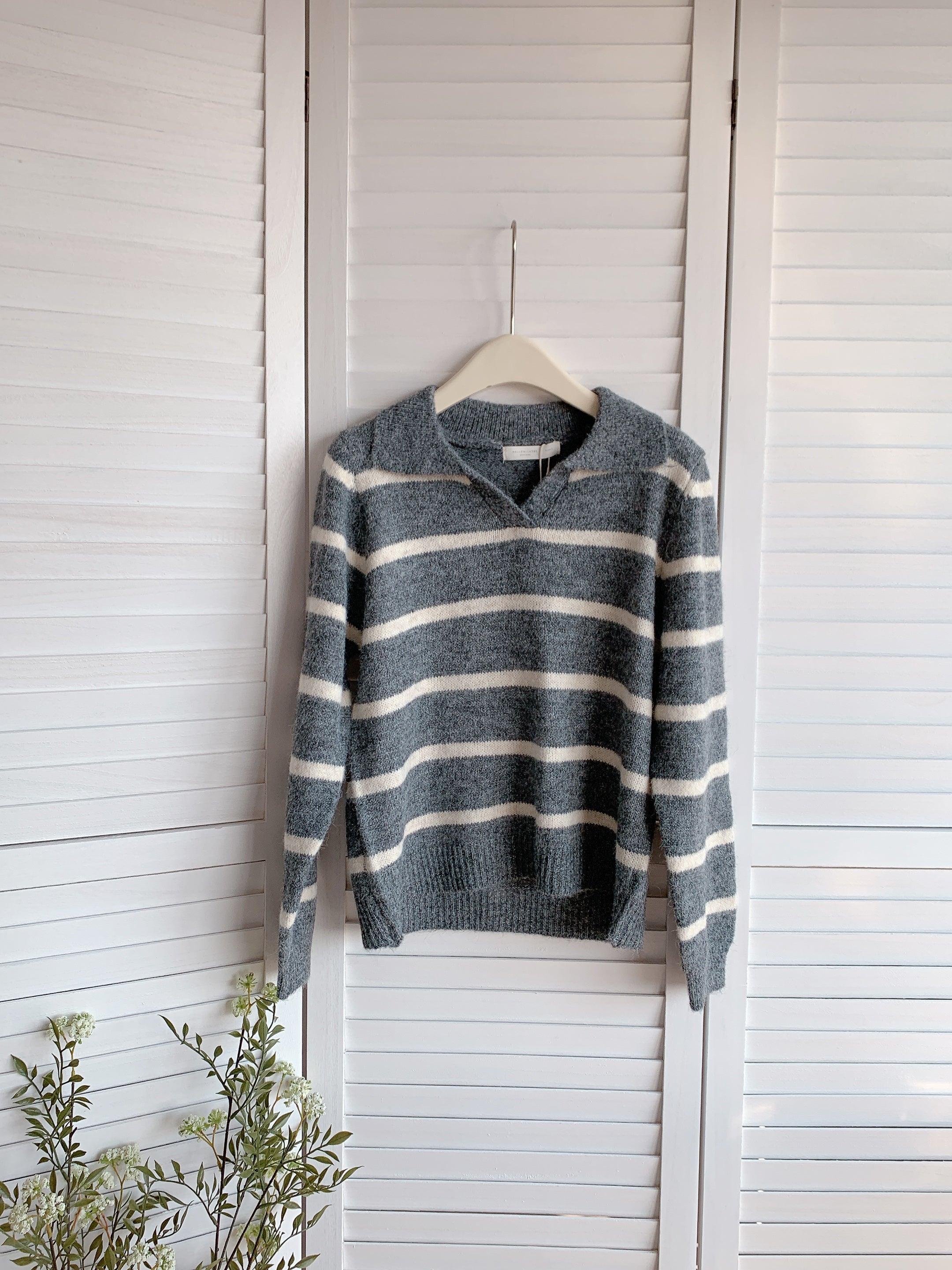 HELLO MILK TEE- 85731 條紋上衣