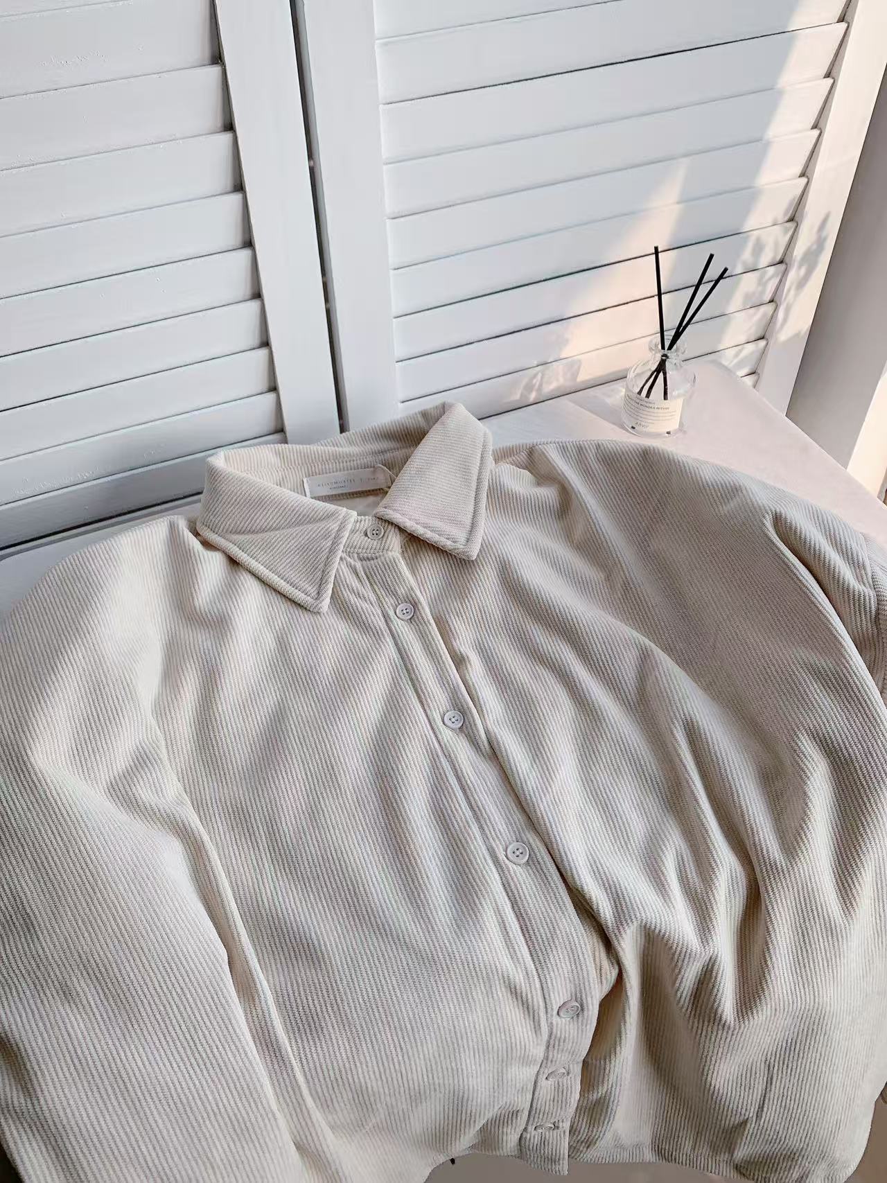 HELLO MILK TEE- 85925 翻領外套