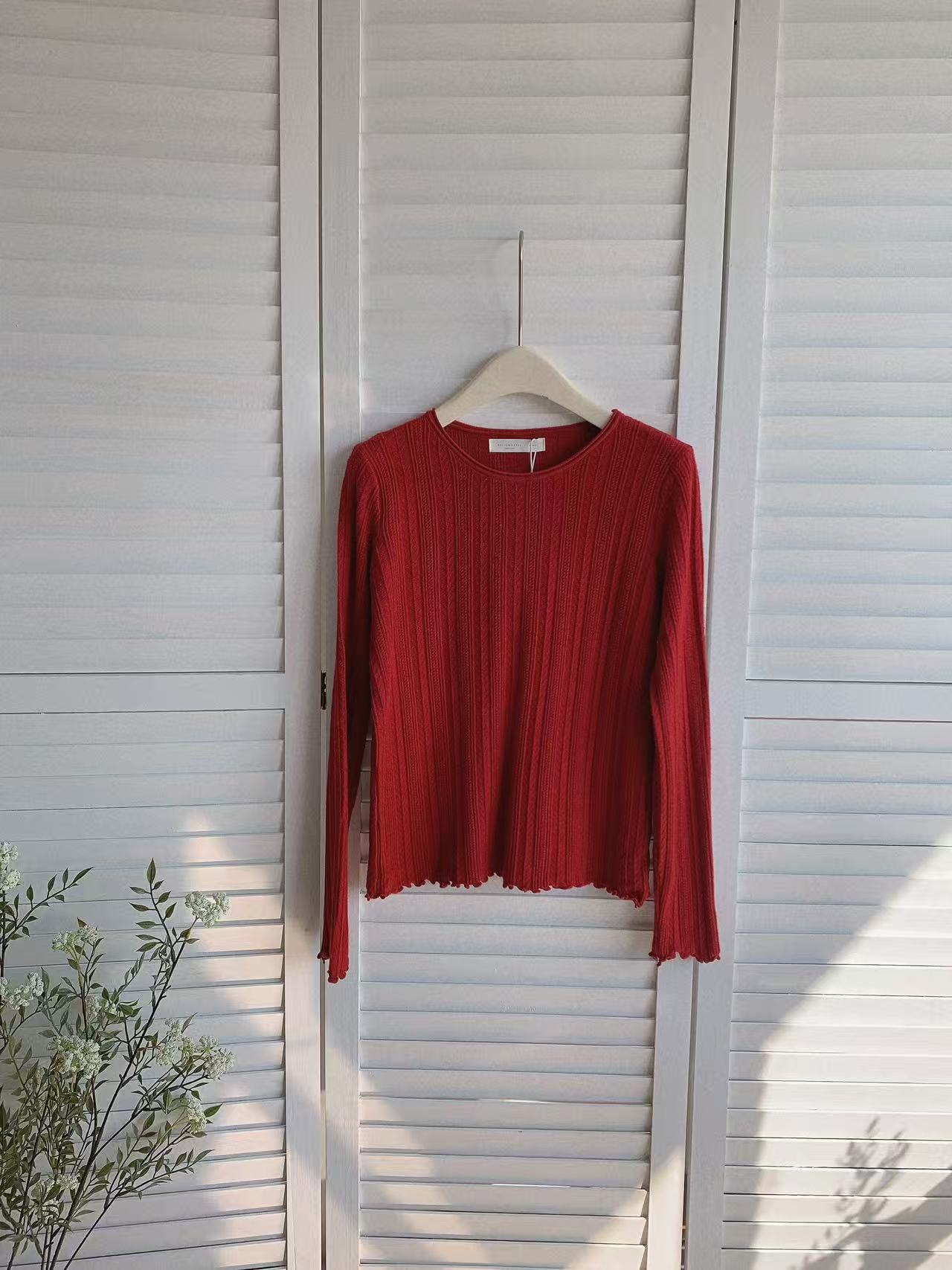 HELLO MILK TEE- 85964 圓領坑條衫