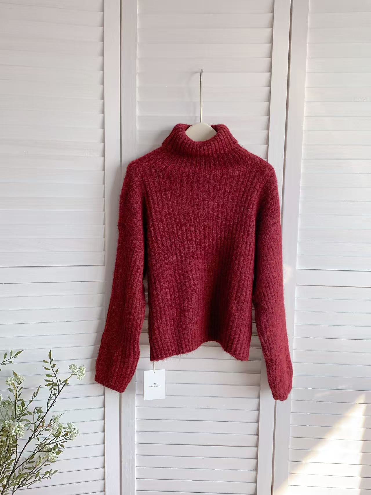 HELLO MILK TEE- 85896 高領打底衫