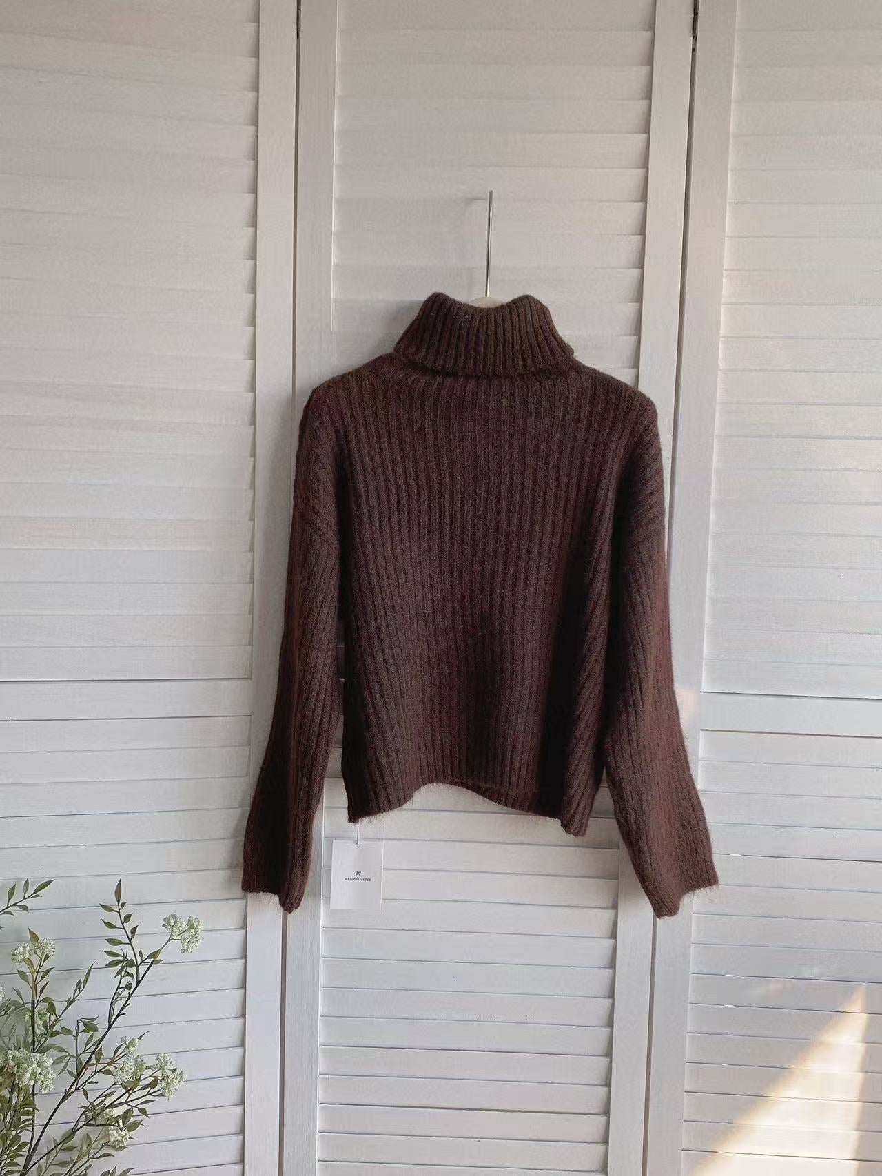 HELLO MILK TEE- 85896 高領打底衫