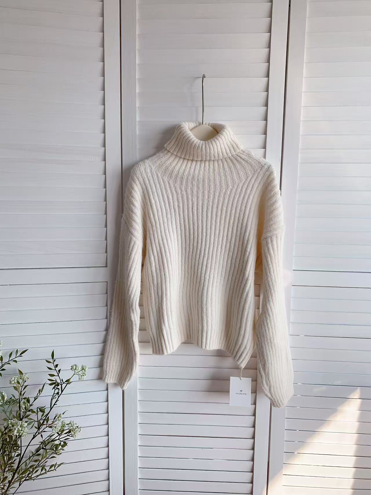 HELLO MILK TEE- 85896 高領打底衫