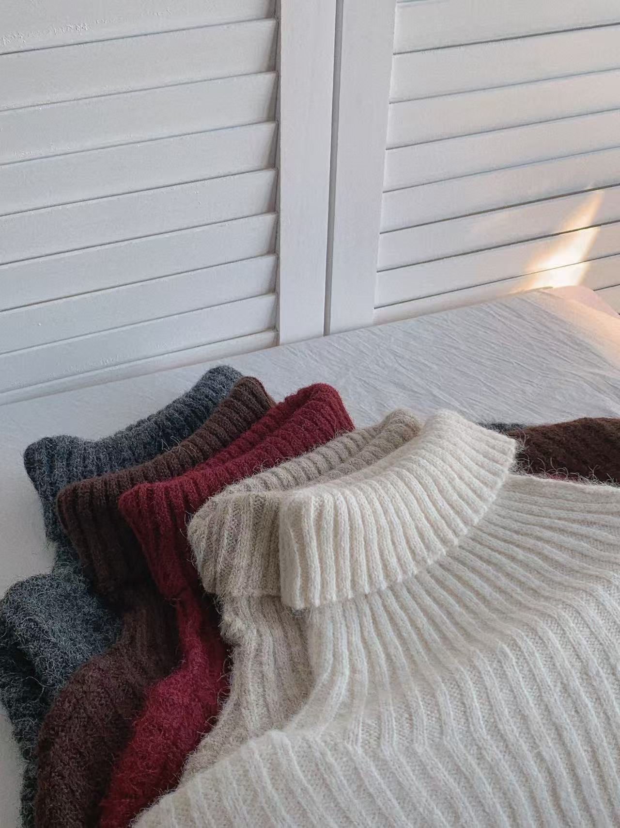 HELLO MILK TEE- 85896 高領打底衫