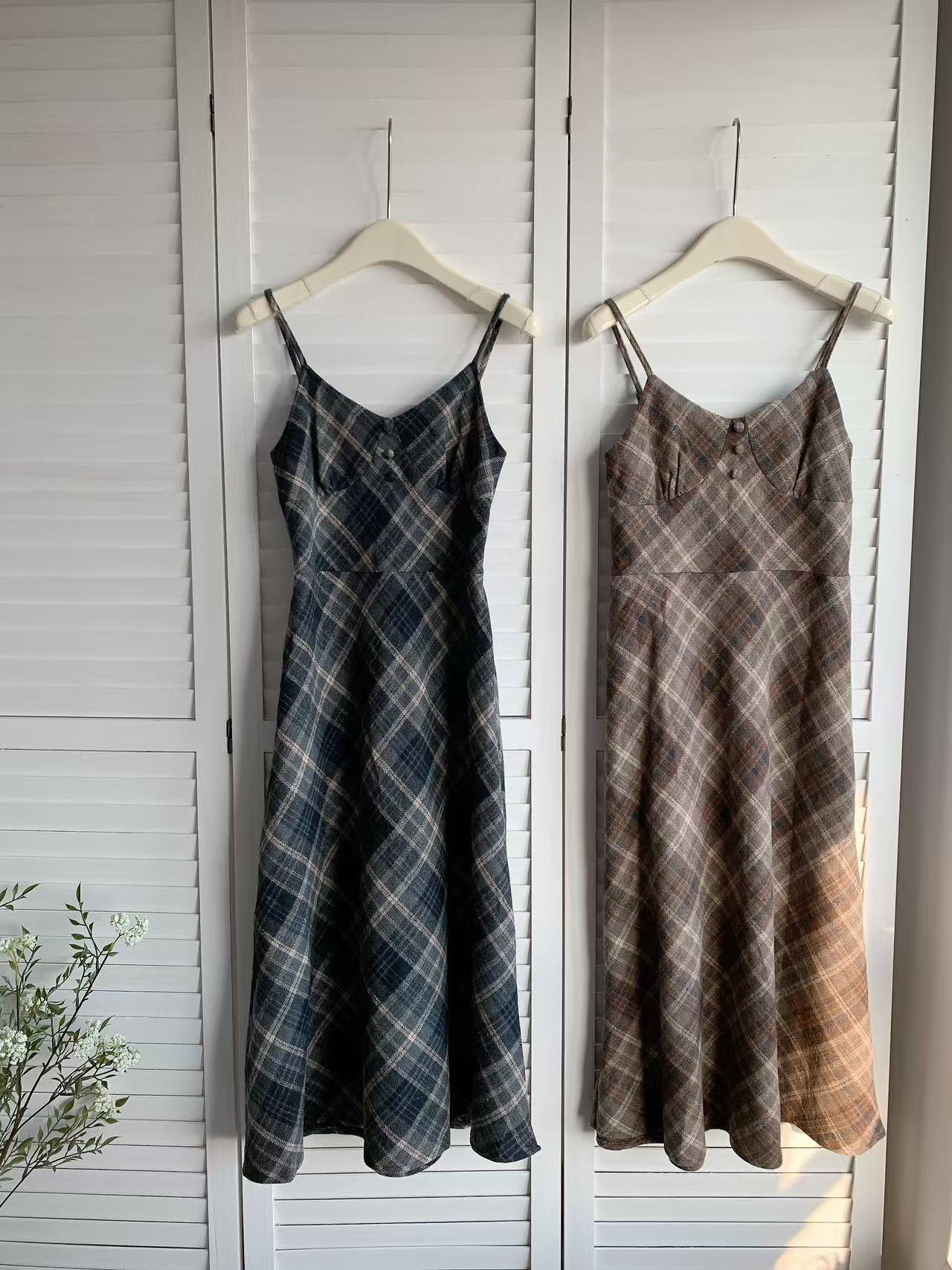 HELLO MILK TEE- 85941 質感吊帶裙